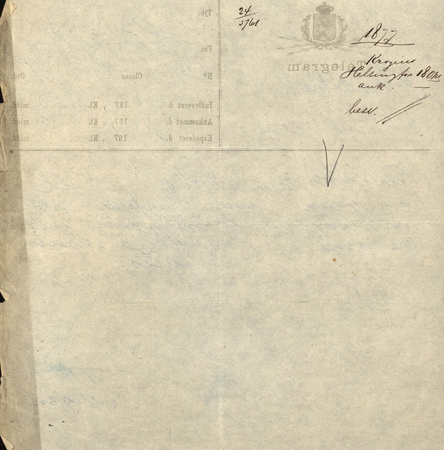 Pa 63 - Østlandske skibsassuranceforening, VEMU/A-1079/G/Ga/L0009/0020: Havaridokumenter / Kvik, 1877