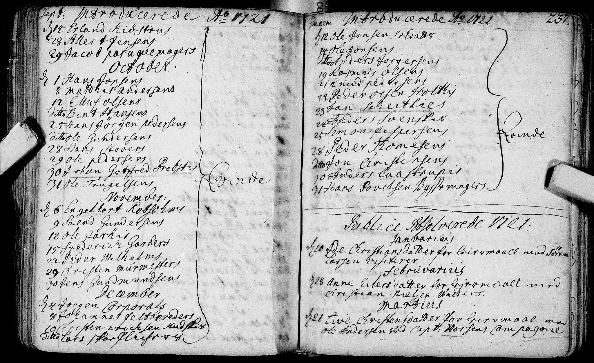 Bragernes kirkebøker, SAKO/A-6/F/Fa/L0003: Parish register (official) no. I 3, 1706-1734, p. 237