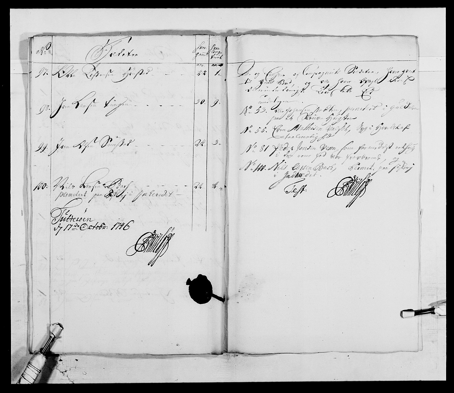 Kommanderende general (KG I) med Det norske krigsdirektorium, AV/RA-EA-5419/E/Ea/L0514: 3. Trondheimske regiment, 1737-1749, p. 83