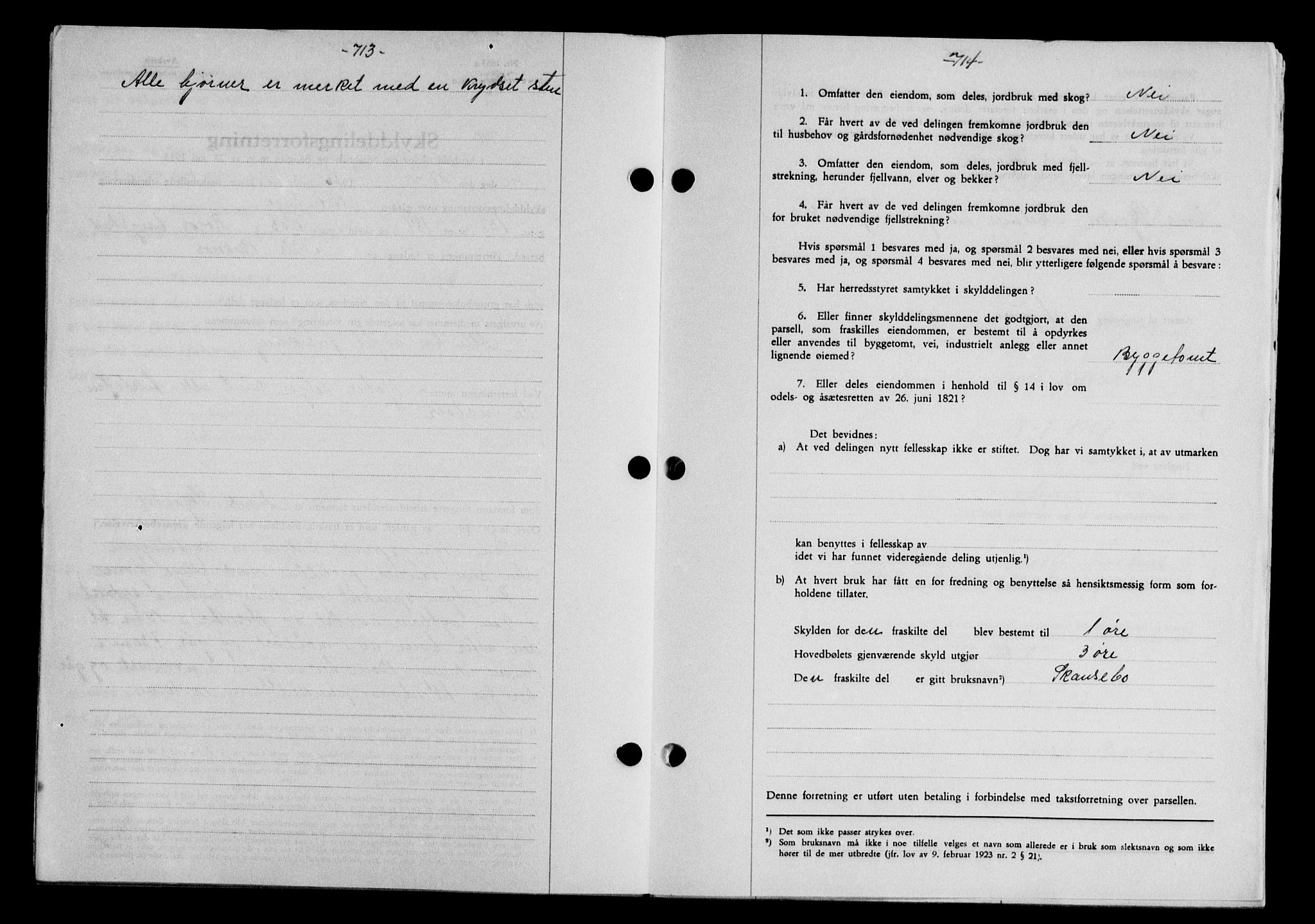 Gauldal sorenskriveri, SAT/A-0014/1/2/2C/L0048: Mortgage book no. 51-52, 1937-1938, p. 713, Diary no: : 710/1938