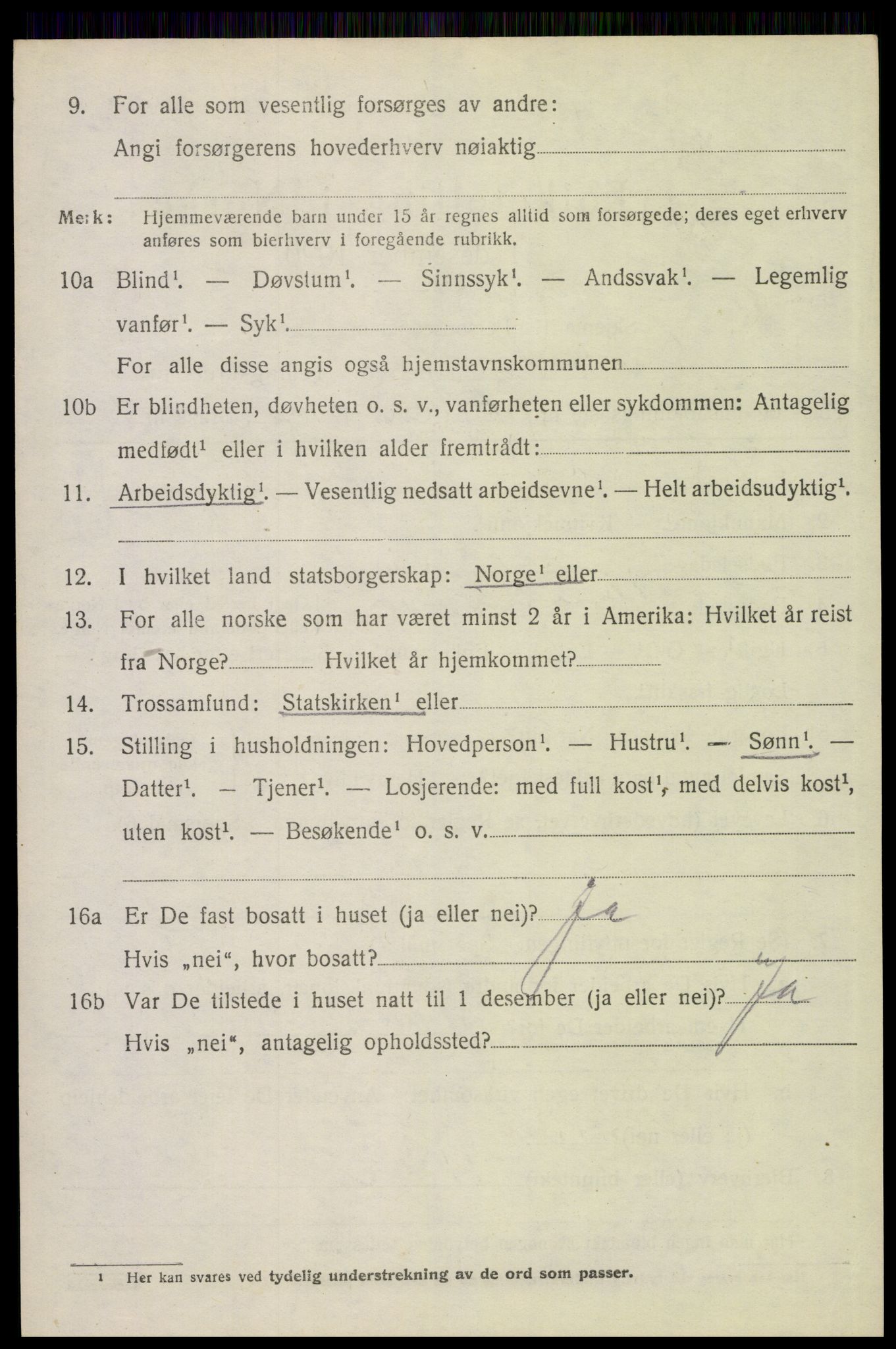 SAH, 1920 census for Brandval, 1920, p. 2125