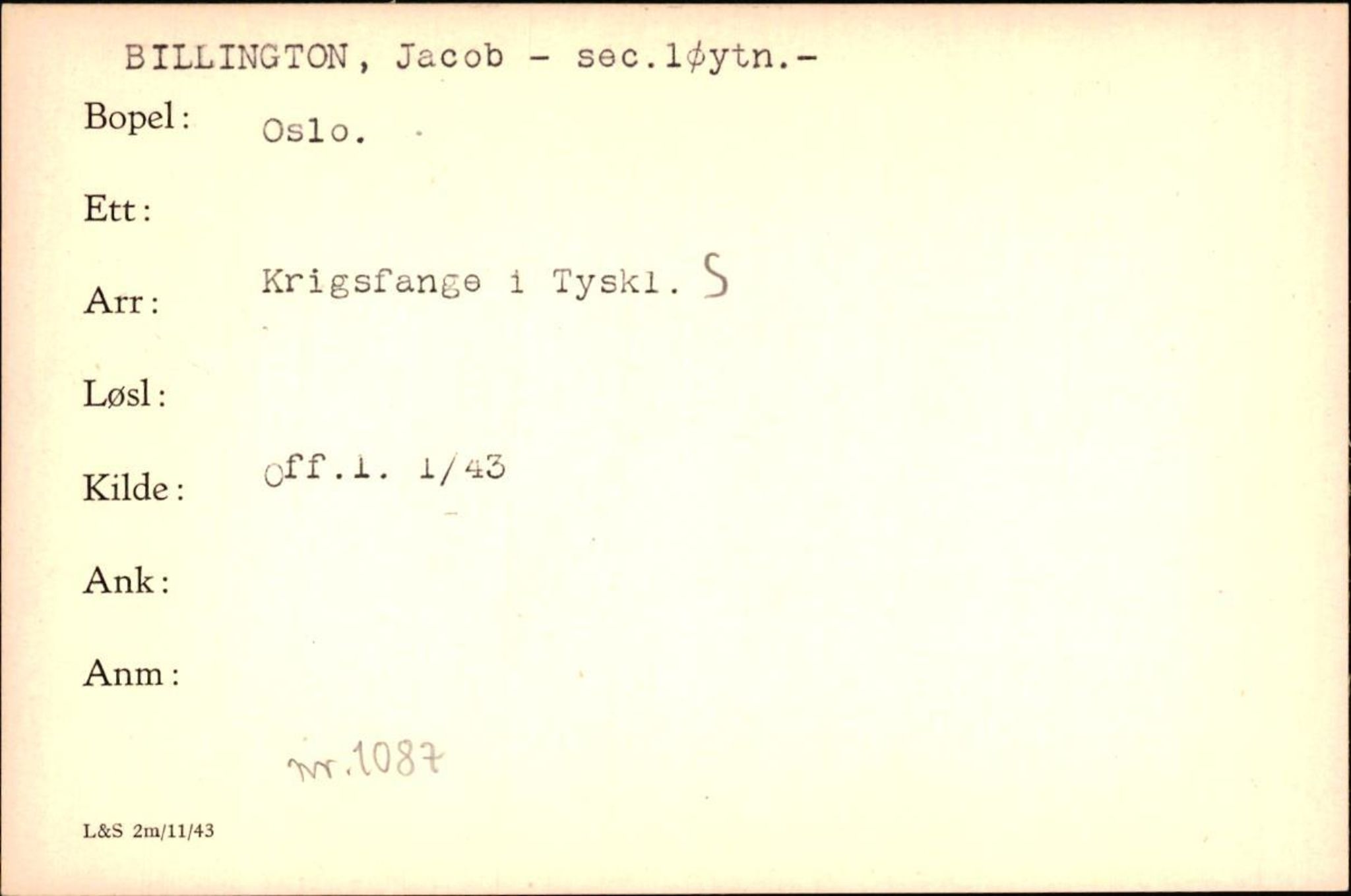 Forsvaret, Forsvarets krigshistoriske avdeling, AV/RA-RAFA-2017/Y/Yf/L0200: II-C-11-2102  -  Norske krigsfanger i Tyskland, 1940-1945, p. 97