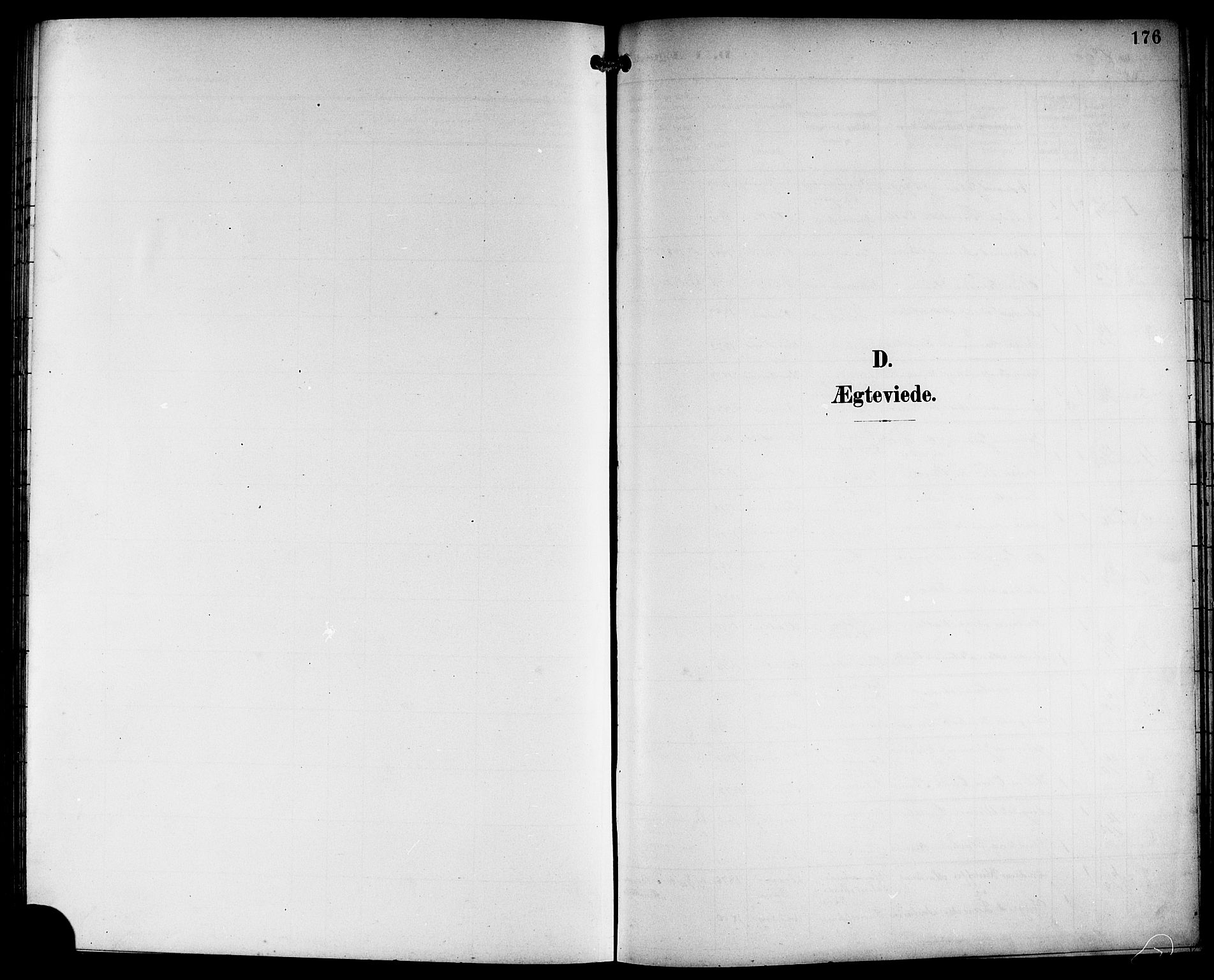 Haus sokneprestembete, SAB/A-75601/H/Hab: Parish register (copy) no. B 4, 1900-1921, p. 176