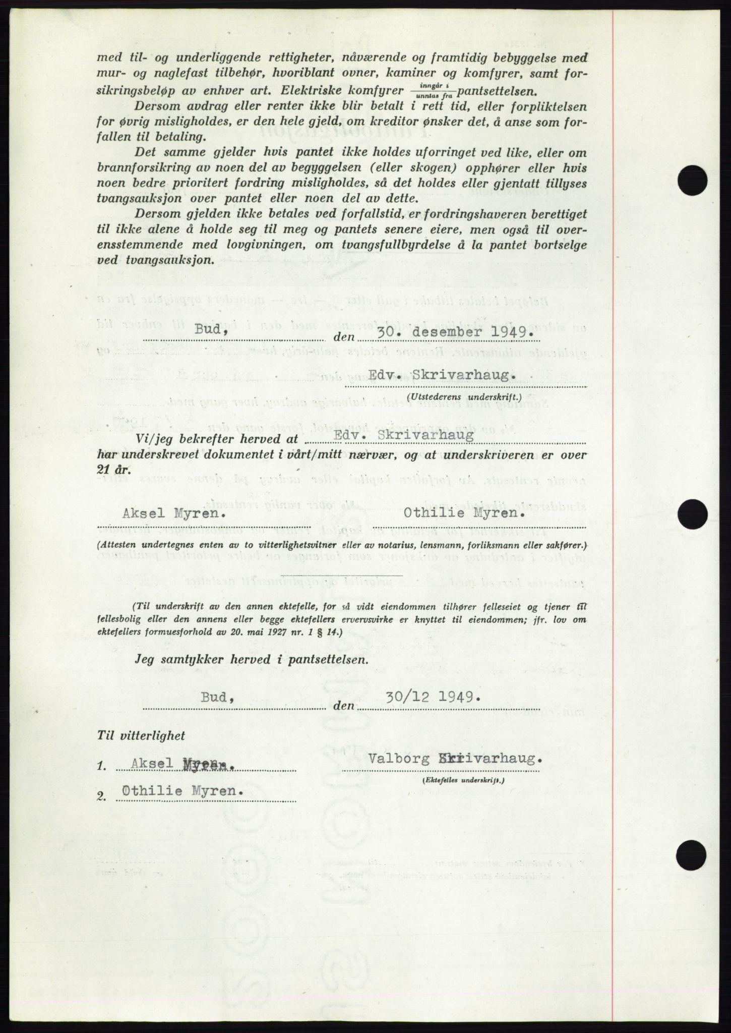 Romsdal sorenskriveri, AV/SAT-A-4149/1/2/2C: Mortgage book no. B5, 1949-1950, Diary no: : 1178/1950