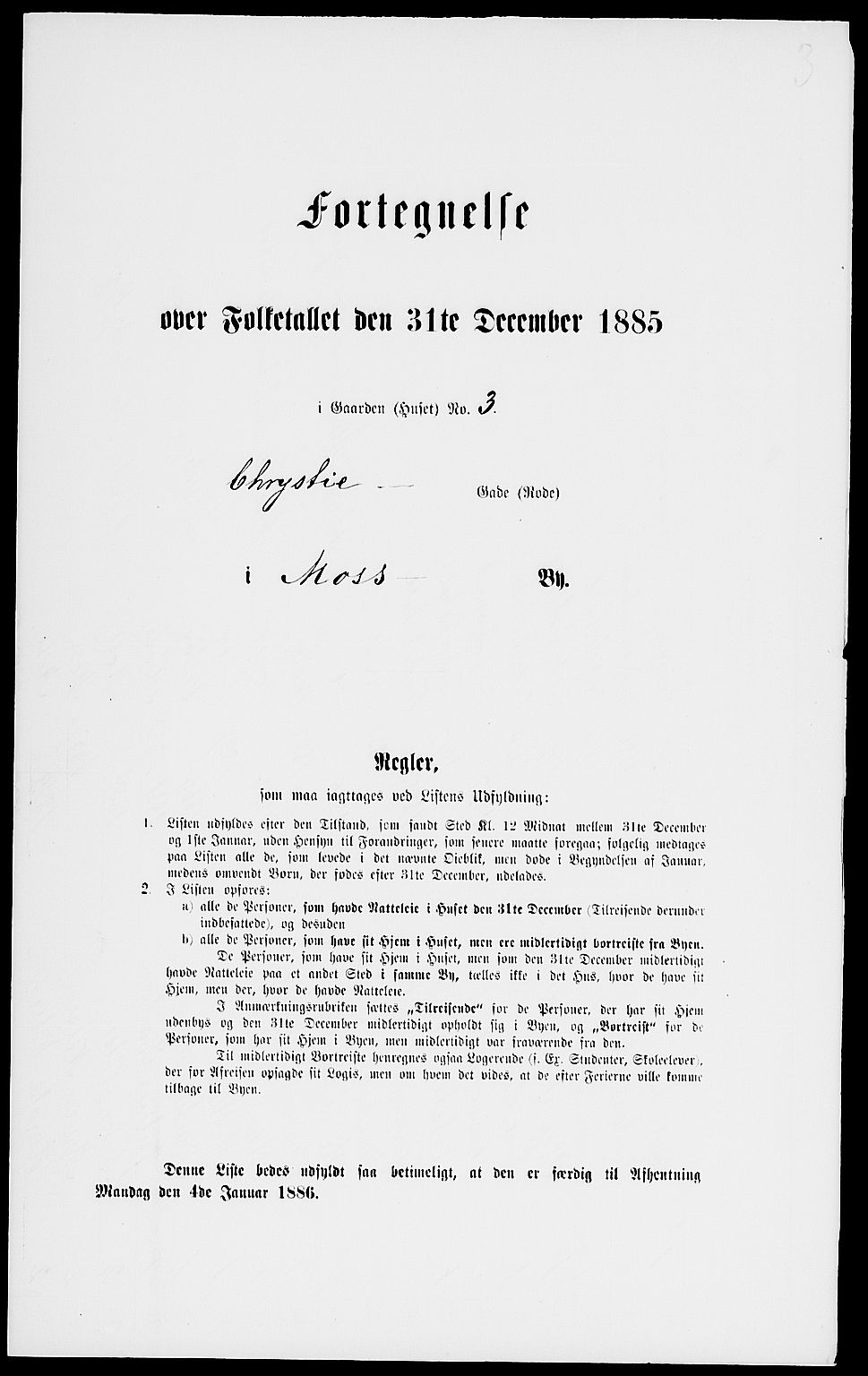 RA, 1885 census for 0104 Moss, 1885, p. 14