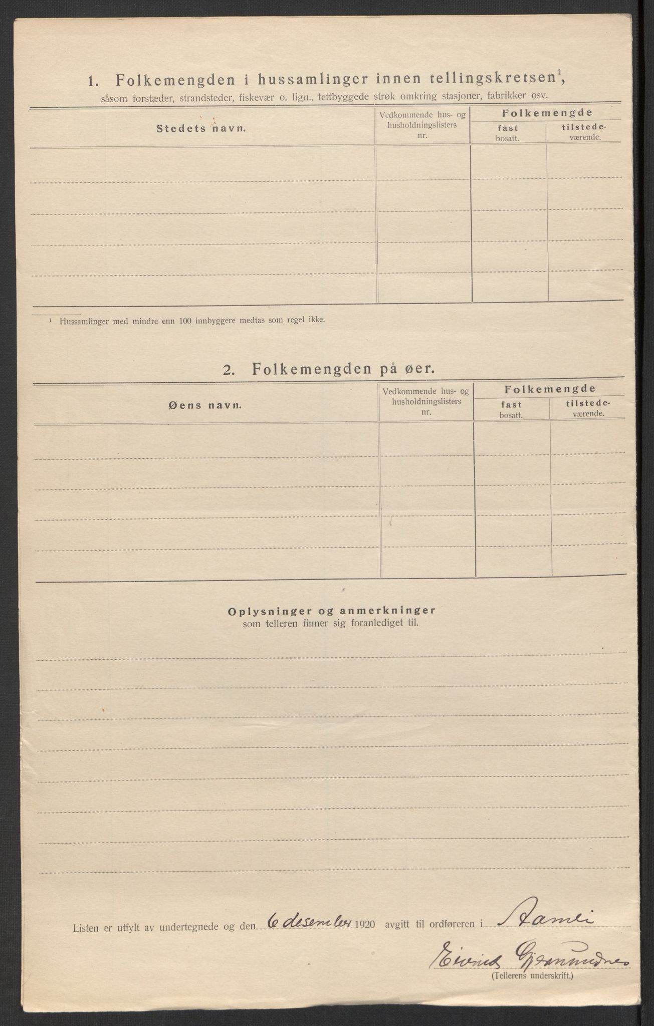 SAK, 1920 census for Åmli, 1920, p. 32