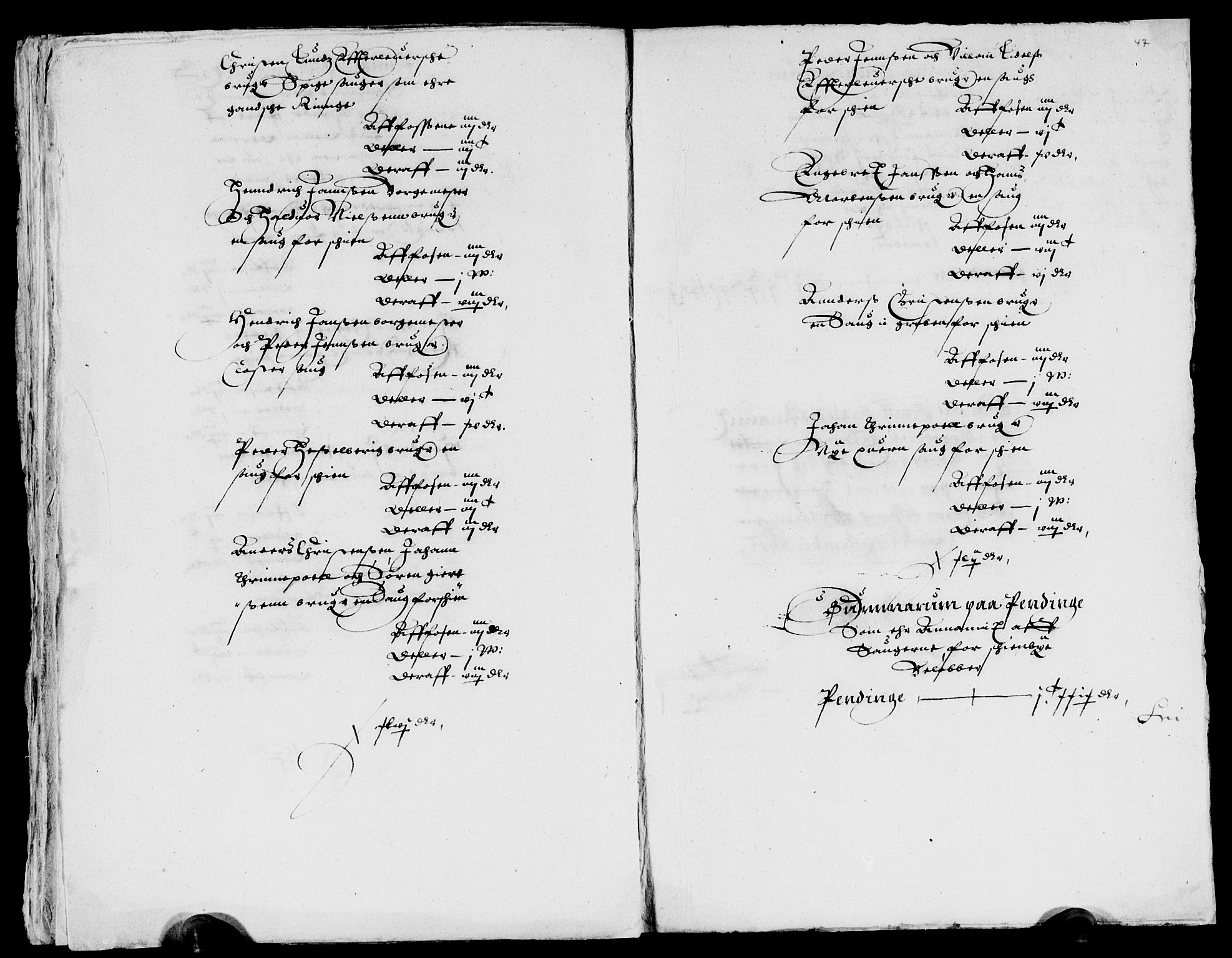 Rentekammeret inntil 1814, Reviderte regnskaper, Lensregnskaper, AV/RA-EA-5023/R/Rb/Rbp/L0016: Bratsberg len, 1632-1634