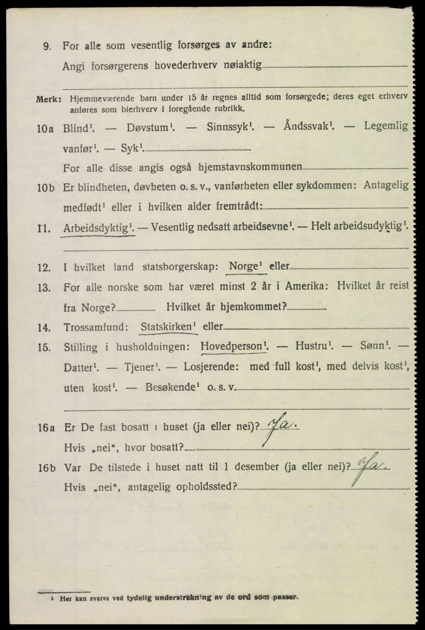 SAK, 1920 census for Holt, 1920, p. 1605