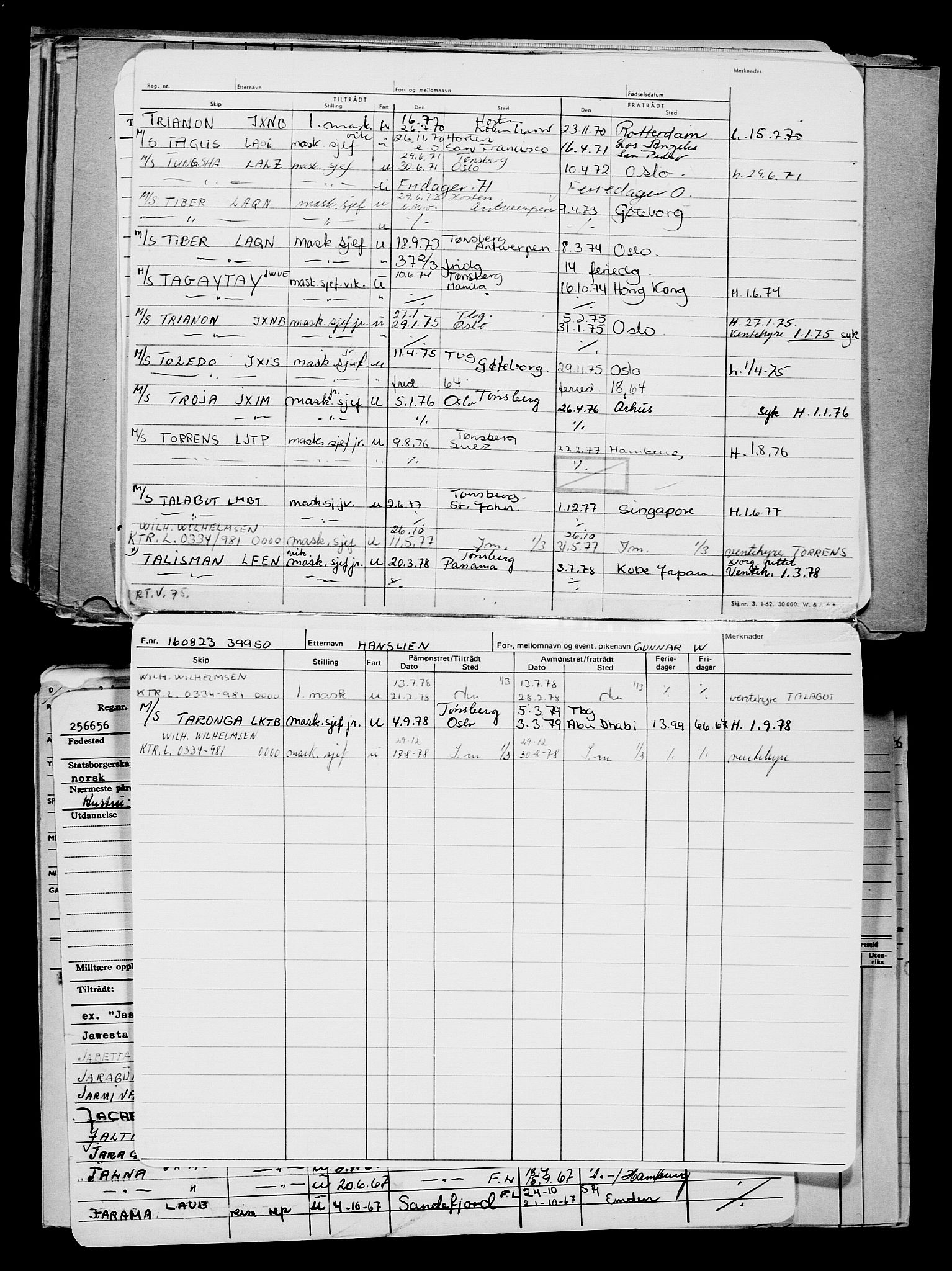 Direktoratet for sjømenn, AV/RA-S-3545/G/Gb/L0222: Hovedkort, 1923, p. 31