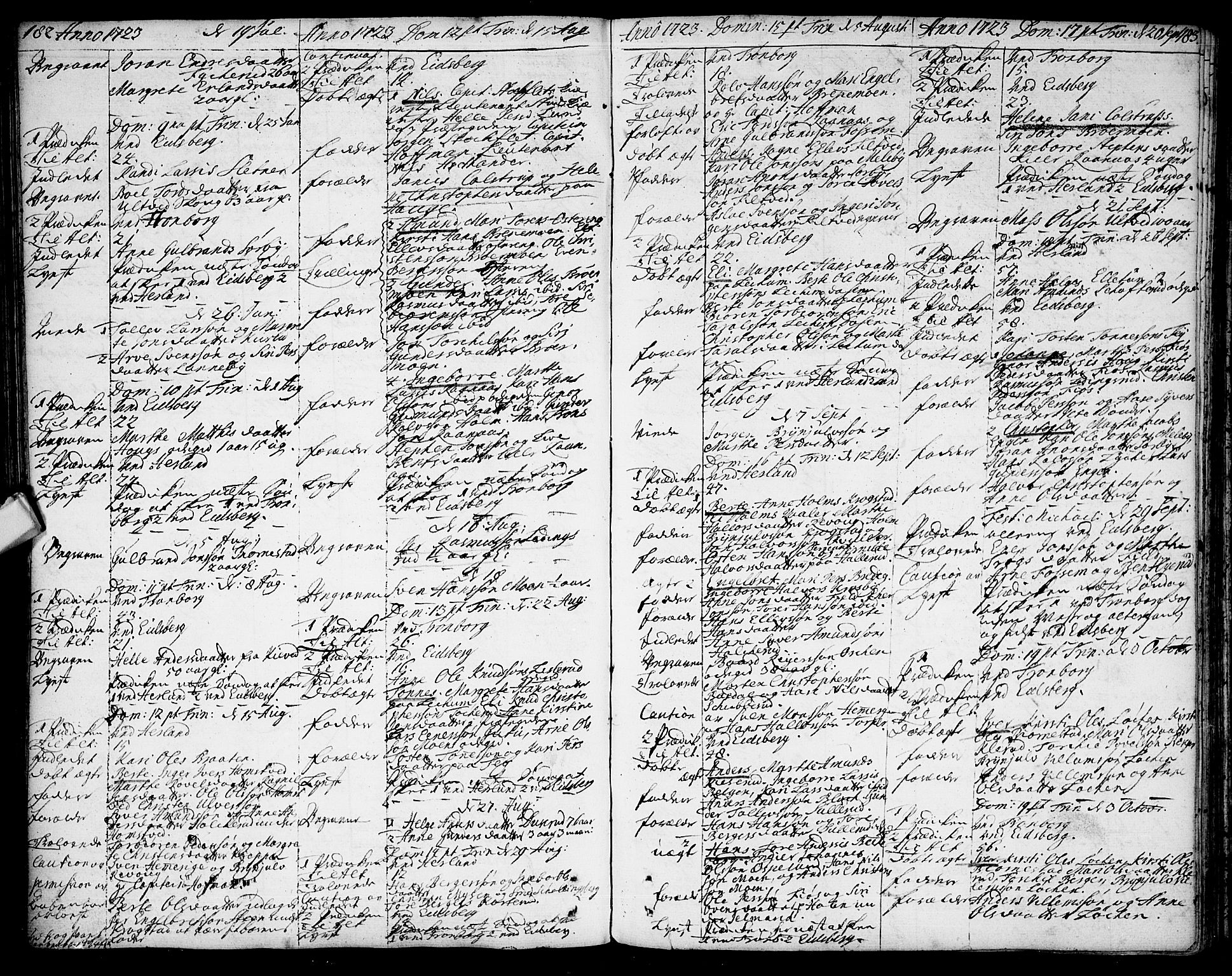 Eidsberg prestekontor Kirkebøker, AV/SAO-A-10905/F/Fa/L0001: Parish register (official) no. I 1, 1710-1730, p. 182-183