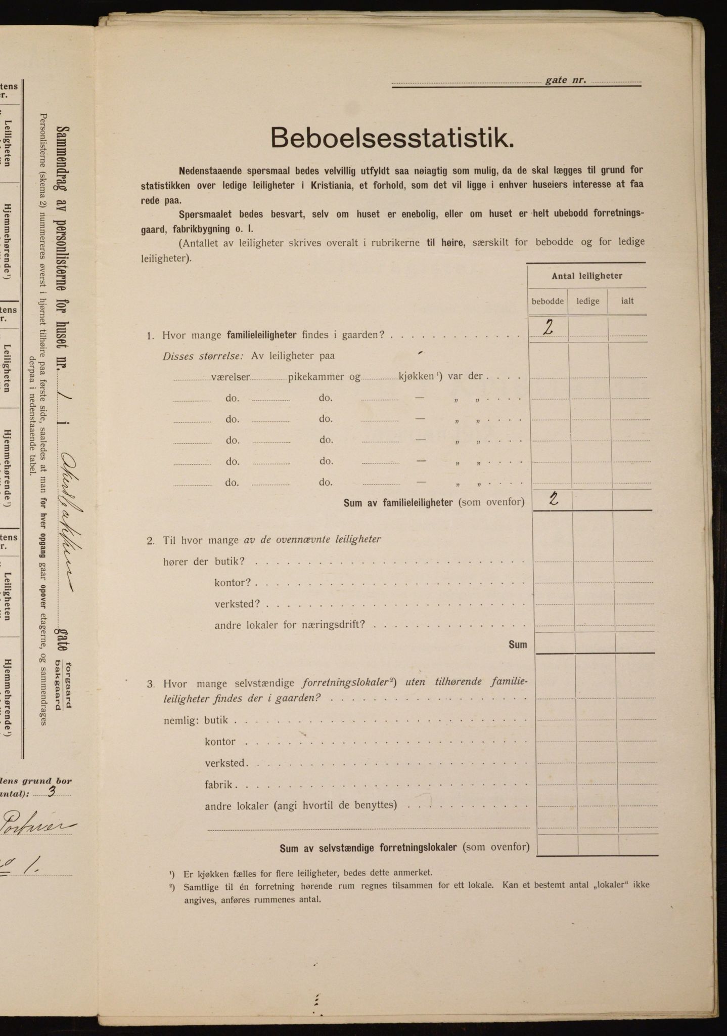 OBA, Municipal Census 1912 for Kristiania, 1912, p. 27