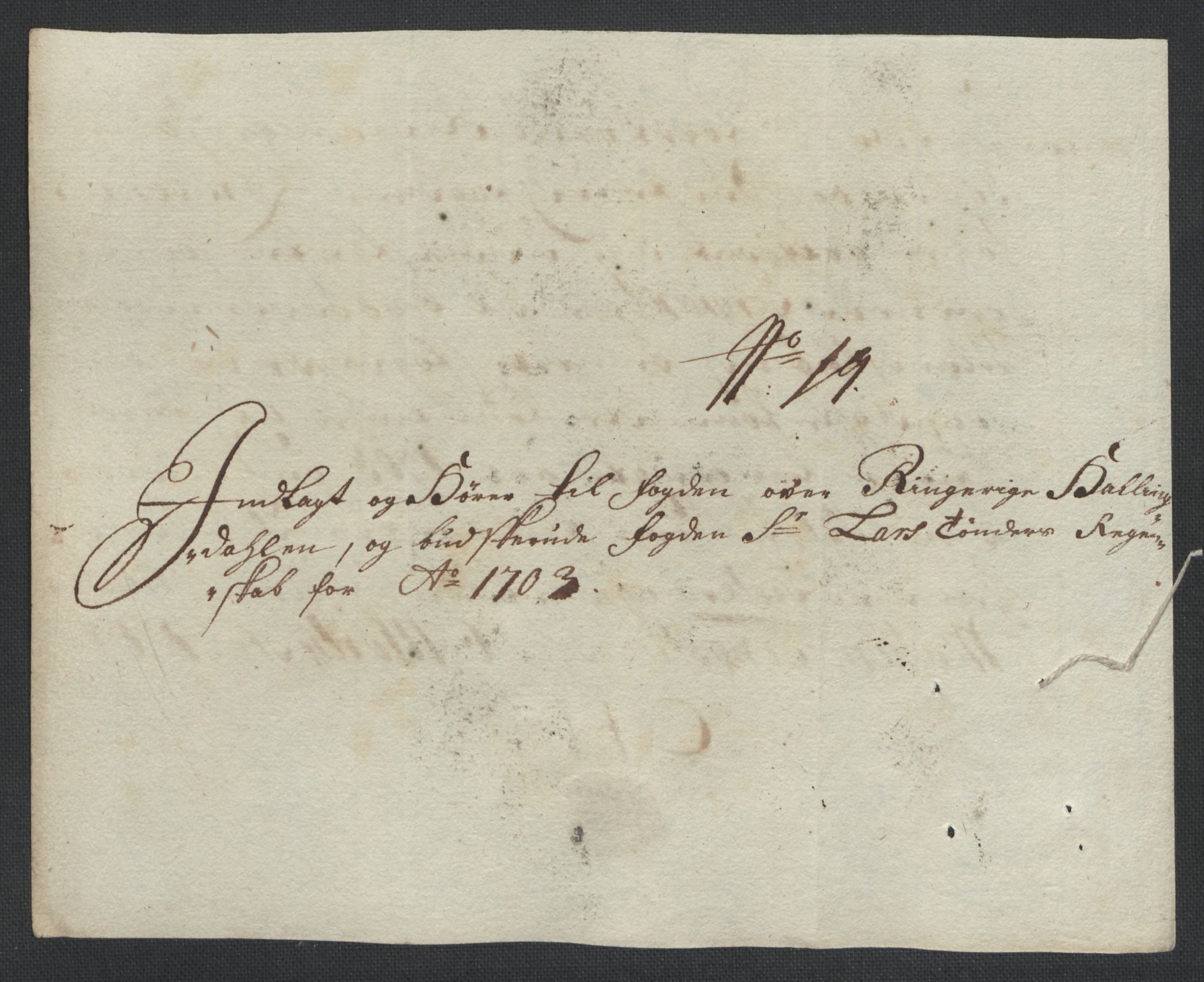 Rentekammeret inntil 1814, Reviderte regnskaper, Fogderegnskap, RA/EA-4092/R22/L1461: Fogderegnskap Ringerike, Hallingdal og Buskerud, 1703, p. 237