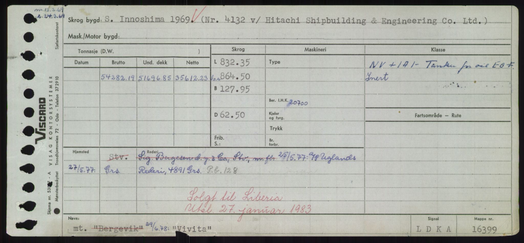 Sjøfartsdirektoratet med forløpere, Skipsmålingen, AV/RA-S-1627/H/Hd/L0042: Fartøy, Vi-We, p. 97