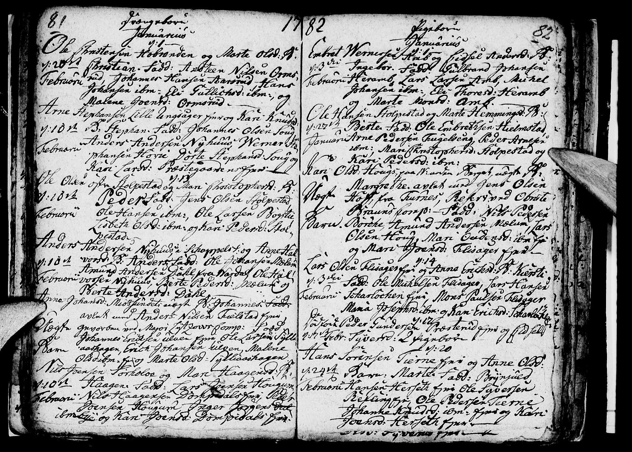 Ringsaker prestekontor, SAH/PREST-014/I/Ia/L0005/0003: Parish register draft no. 1C, 1780-1784, p. 81-82