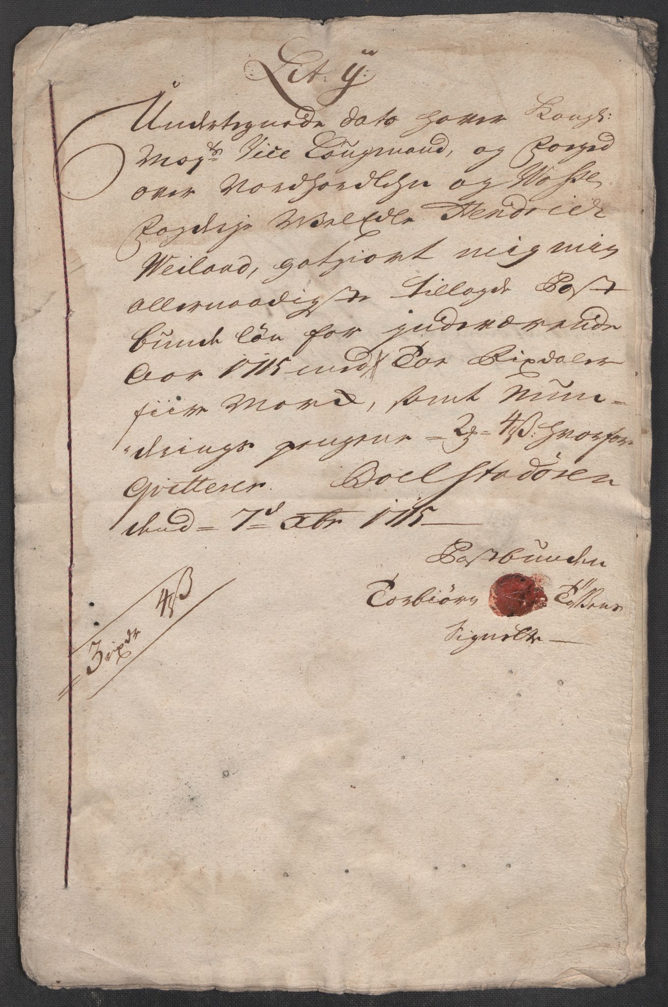 Rentekammeret inntil 1814, Reviderte regnskaper, Fogderegnskap, AV/RA-EA-4092/R51/L3198: Fogderegnskap Nordhordland og Voss, 1715, p. 327