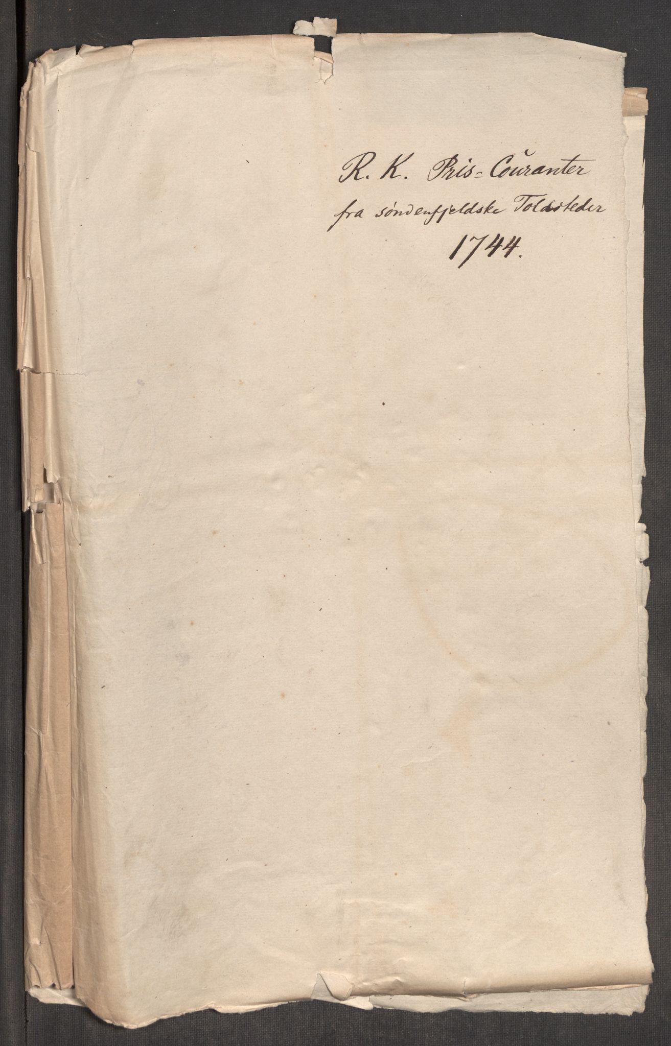 Rentekammeret inntil 1814, Realistisk ordnet avdeling, AV/RA-EA-4070/Oe/L0002: [Ø1]: Priskuranter, 1740-1744, p. 819