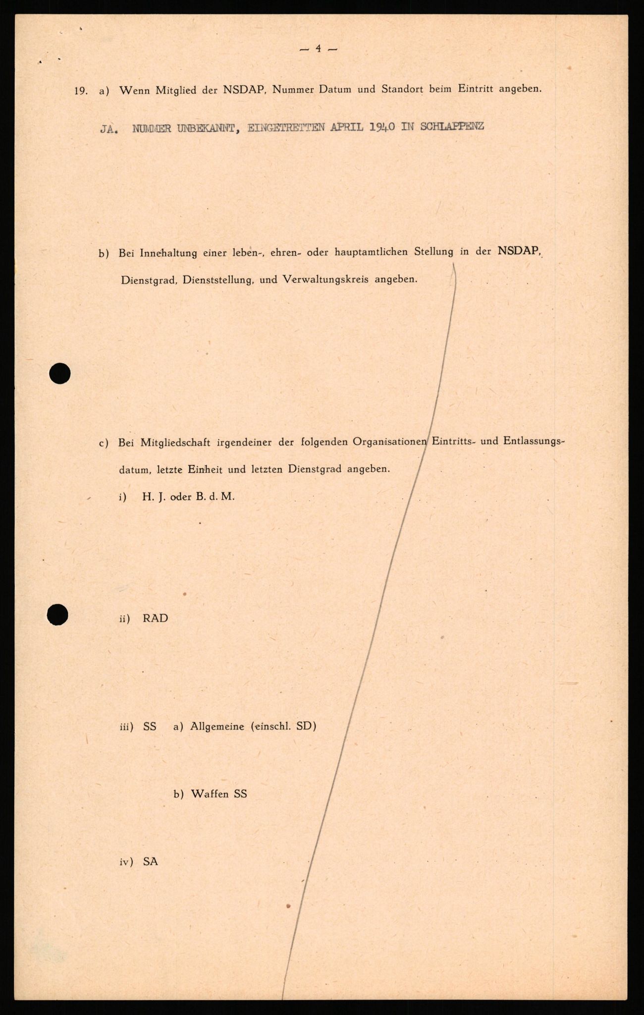 Forsvaret, Forsvarets overkommando II, RA/RAFA-3915/D/Db/L0041: CI Questionaires.  Diverse nasjonaliteter., 1945-1946, p. 233