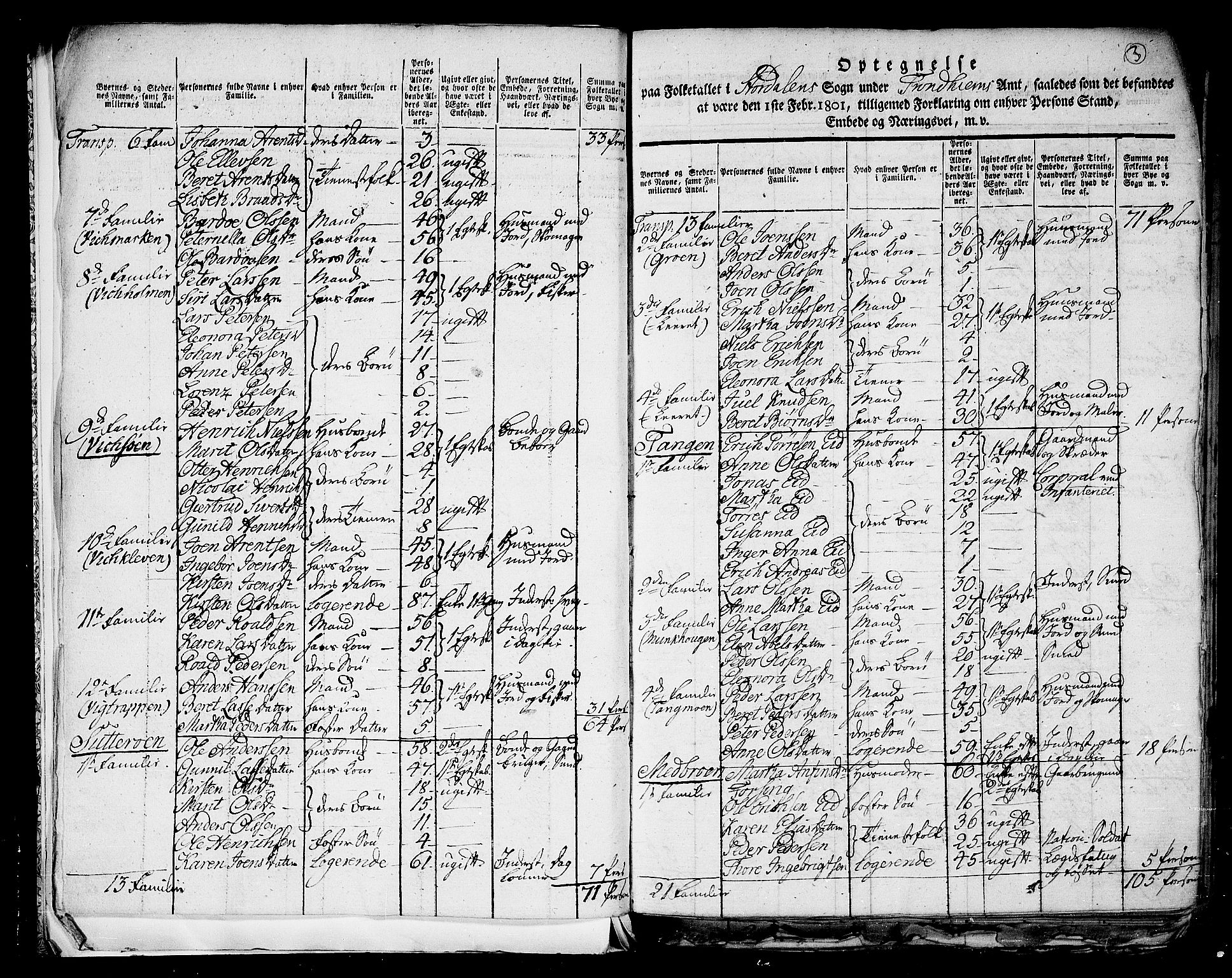 RA, 1801 census for 1714P Stjørdal, 1801, p. 2b-3a