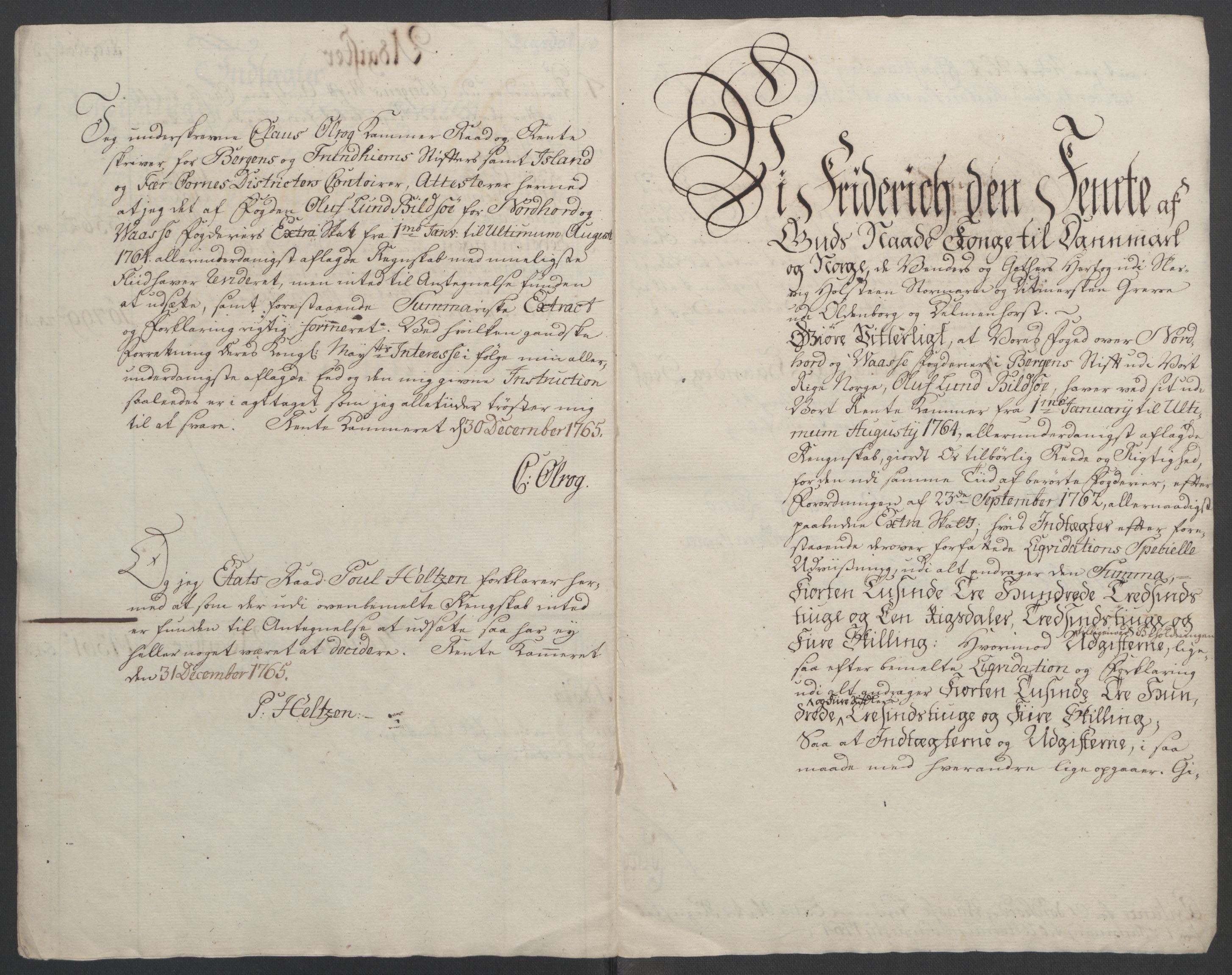 Rentekammeret inntil 1814, Reviderte regnskaper, Fogderegnskap, RA/EA-4092/R51/L3303: Ekstraskatten Nordhordland og Voss, 1762-1772, p. 77