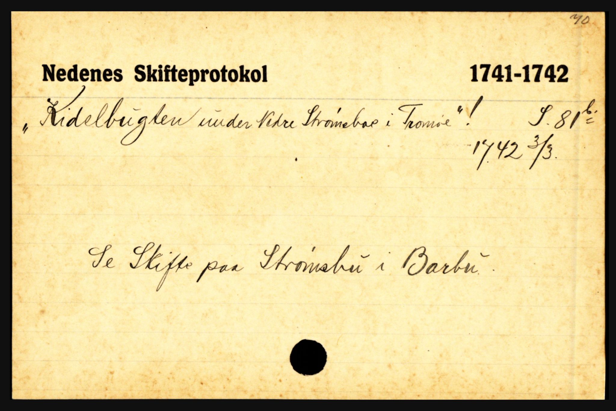 Nedenes sorenskriveri før 1824, SAK/1221-0007/H, p. 14547