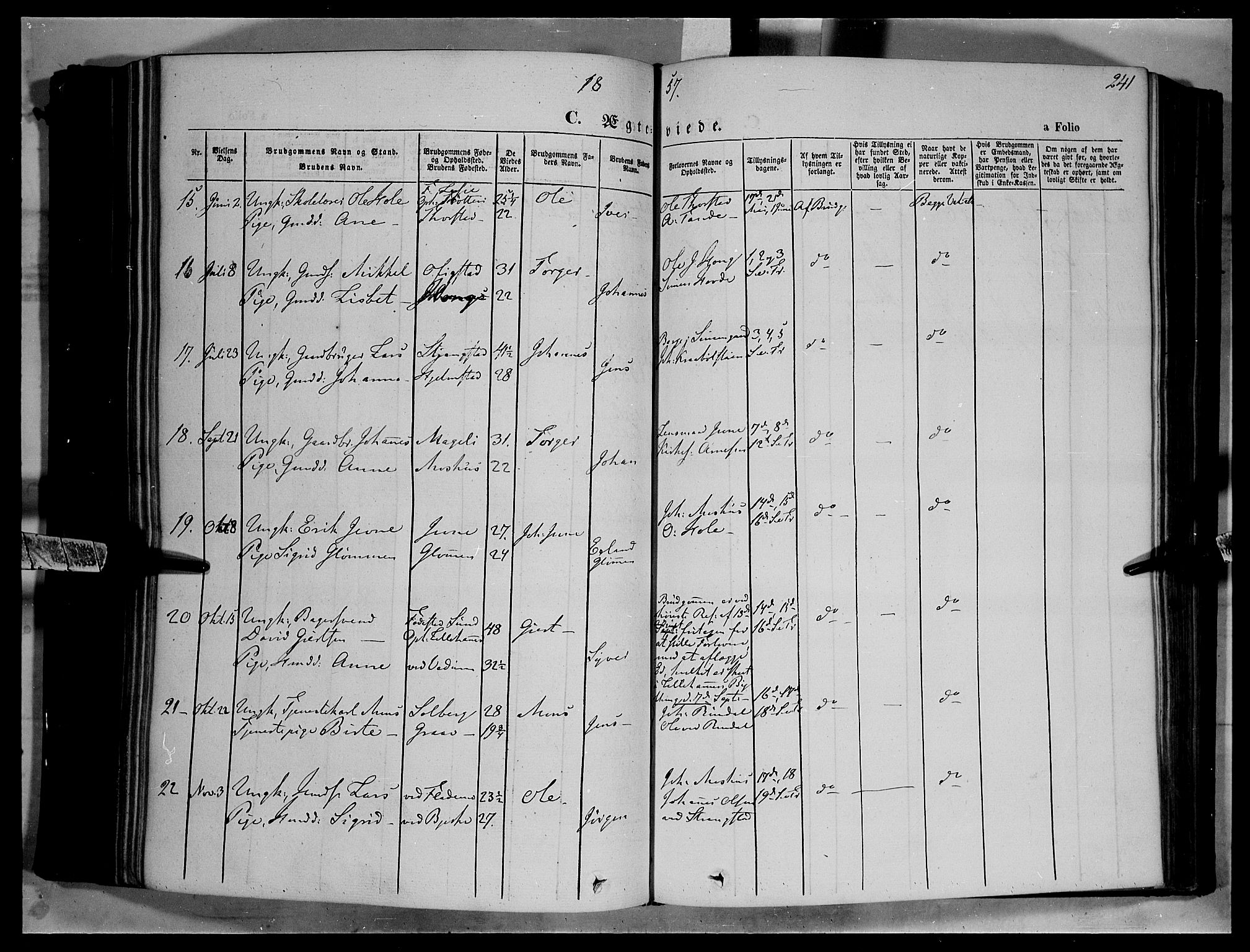 Øyer prestekontor, AV/SAH-PREST-084/H/Ha/Haa/L0005: Parish register (official) no. 5, 1842-1857, p. 241