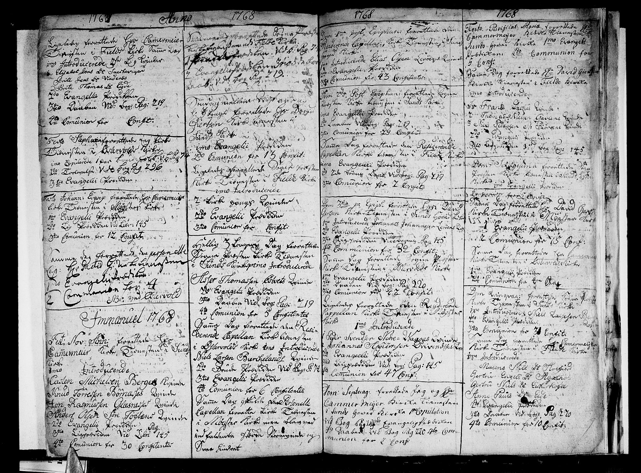 Sund sokneprestembete, AV/SAB-A-99930: Parish register (official) no. A 3, 1740-1769