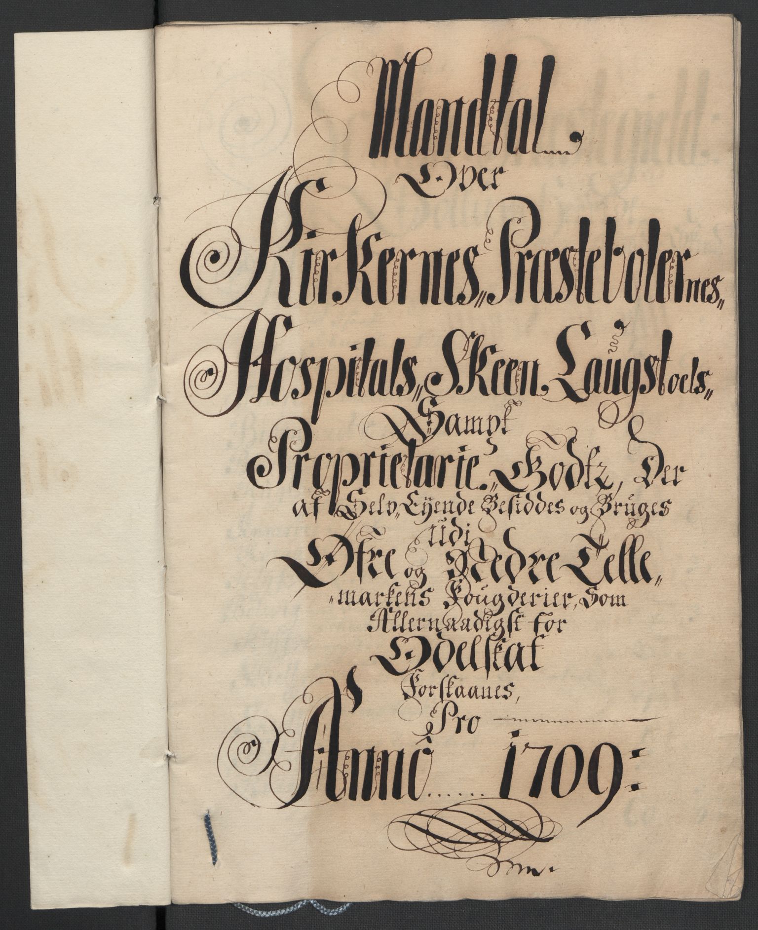 Rentekammeret inntil 1814, Reviderte regnskaper, Fogderegnskap, AV/RA-EA-4092/R36/L2118: Fogderegnskap Øvre og Nedre Telemark og Bamble, 1708-1709, p. 201