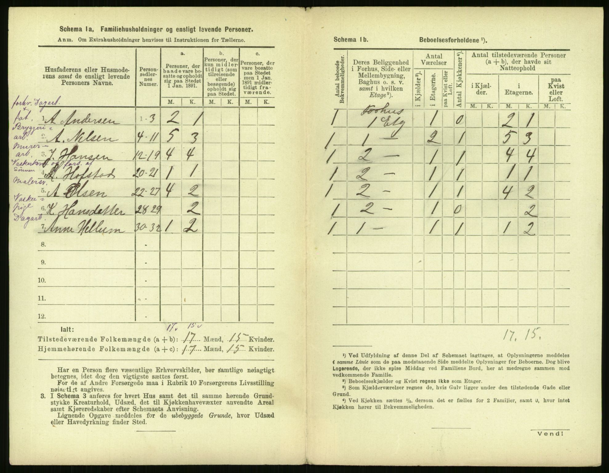 RA, 1891 census for 0301 Kristiania, 1891, p. 164060