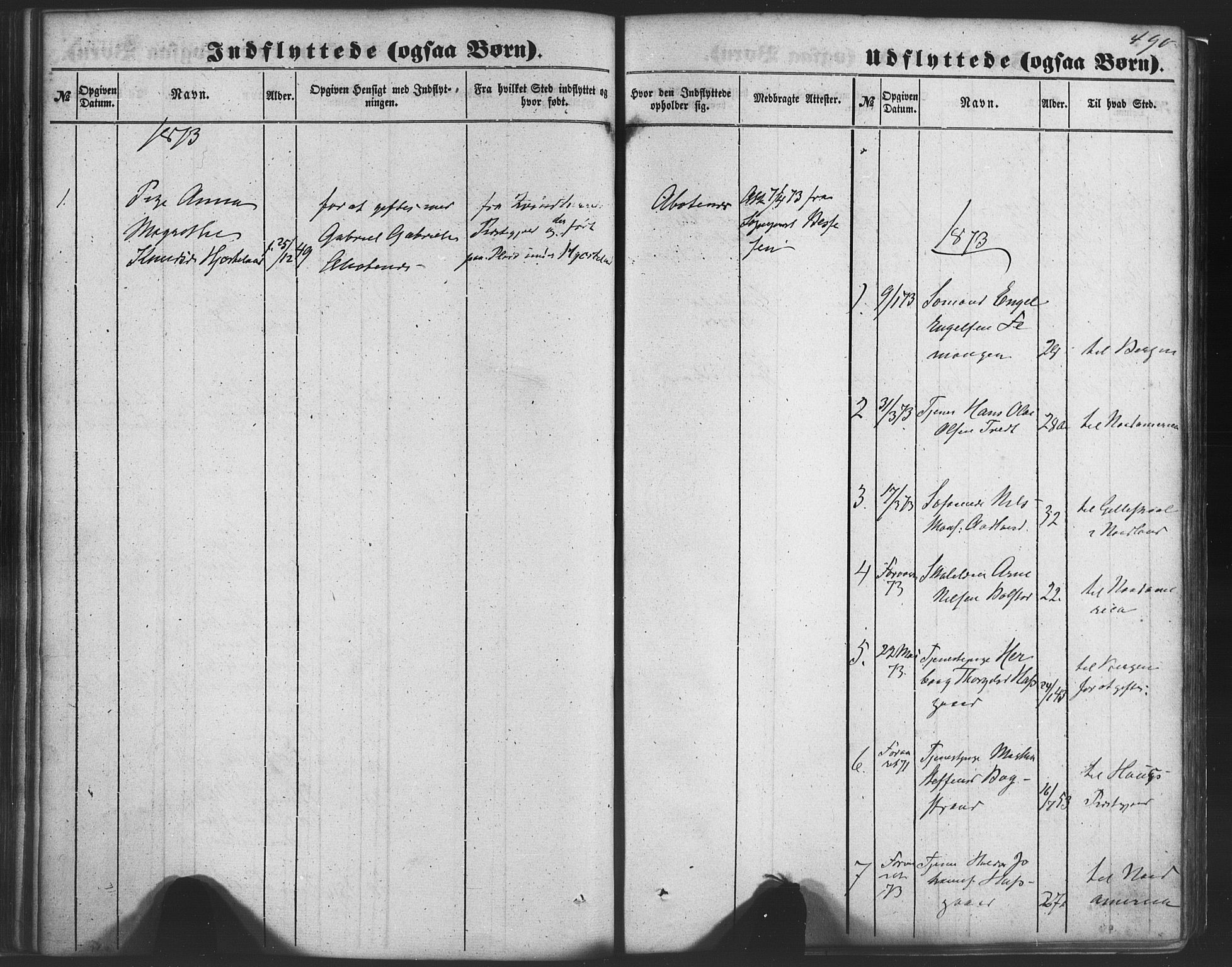 Fusa sokneprestembete, AV/SAB-A-75401/H/Haa: Parish register (official) no. A 1II, 1855-1879, p. 490