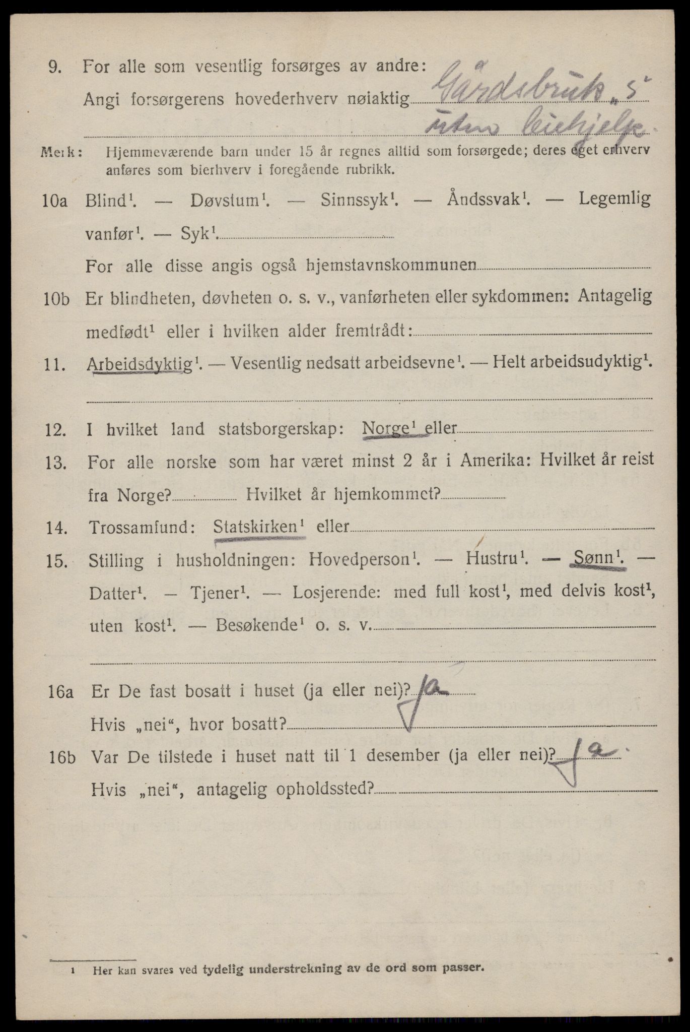 SAST, 1920 census for Håland, 1920, p. 7500