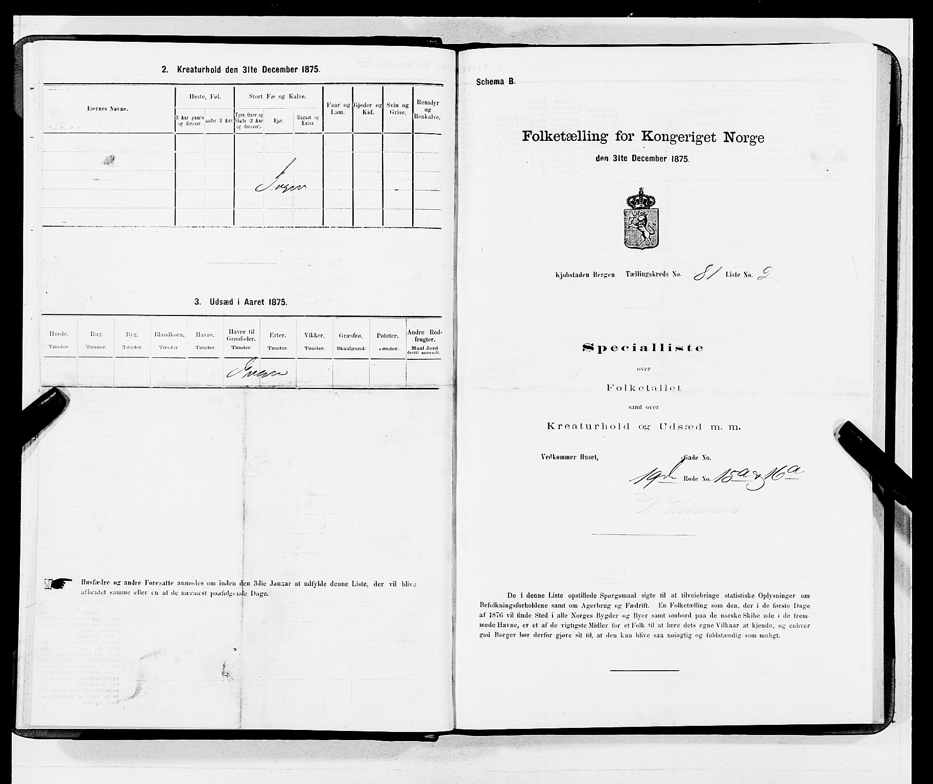 SAB, 1875 census for 1301 Bergen, 1875, p. 4342