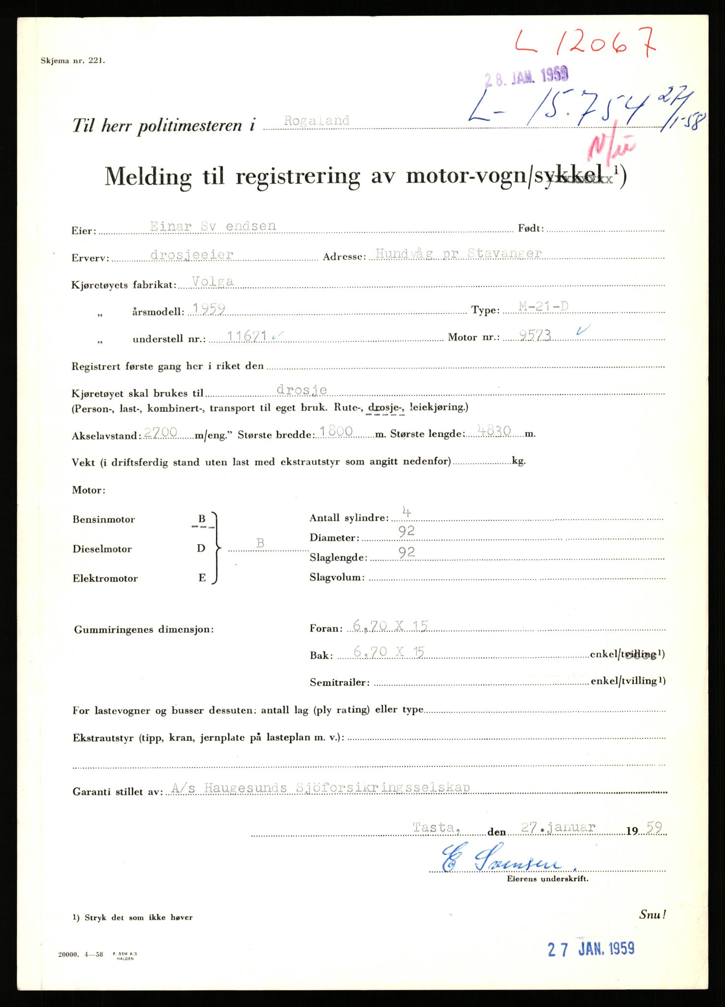 Stavanger trafikkstasjon, AV/SAST-A-101942/0/F/L0022: L-12000 - L-12499, 1930-1971, p. 259