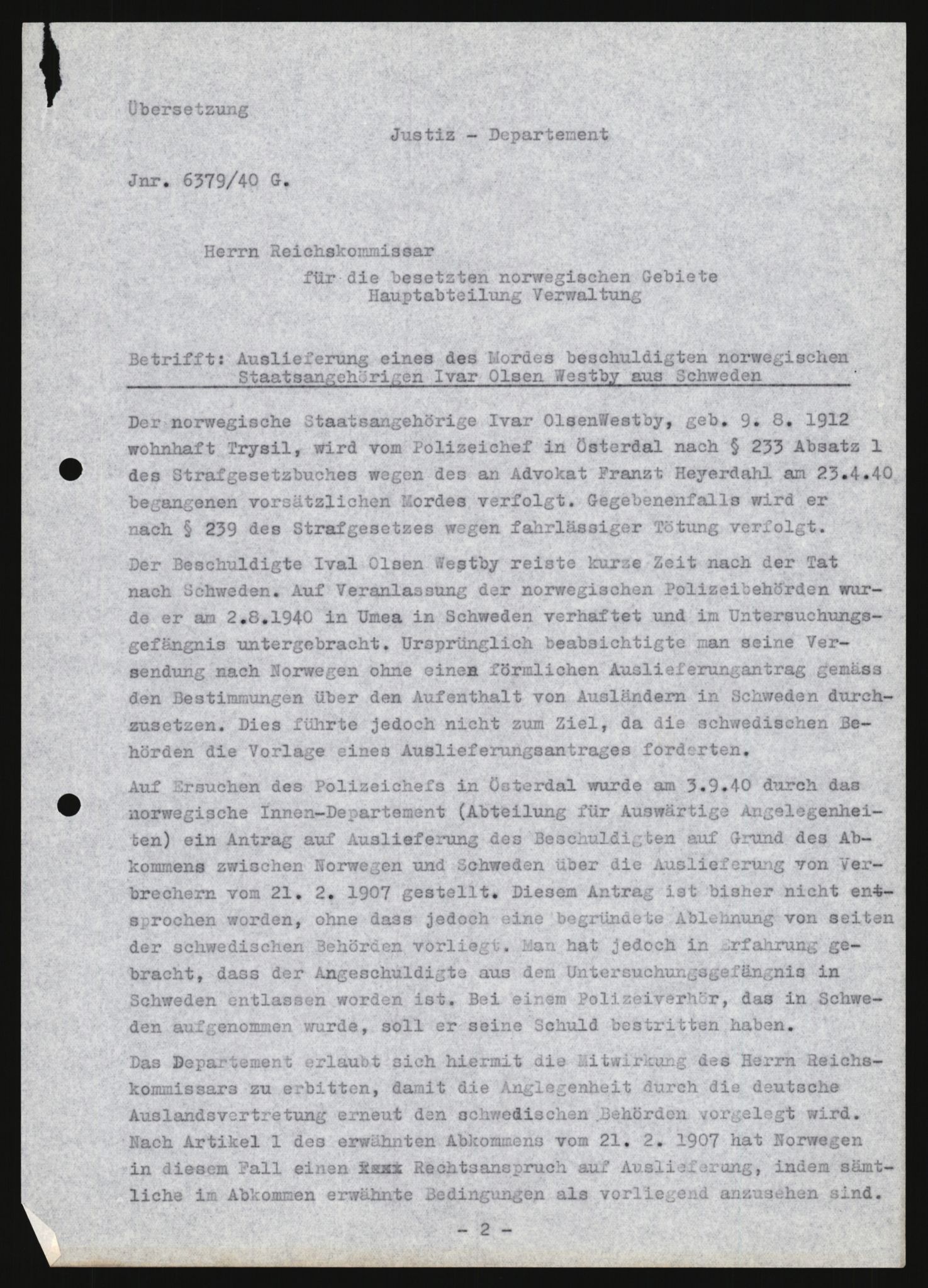 Forsvarets Overkommando. 2 kontor. Arkiv 11.4. Spredte tyske arkivsaker, AV/RA-RAFA-7031/D/Dar/Darb/L0013: Reichskommissariat - Hauptabteilung Vervaltung, 1917-1942, p. 959