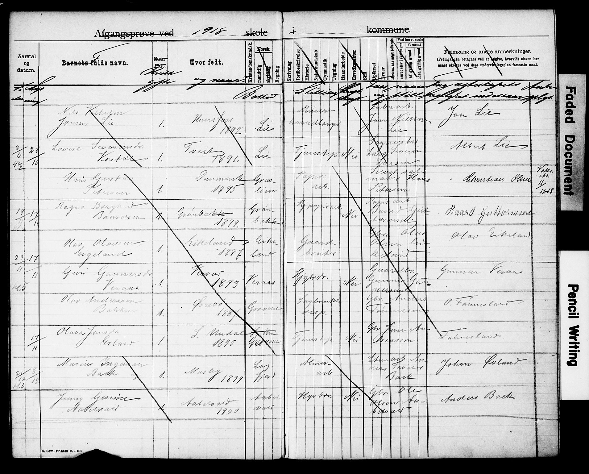 Vennesla sokneprestkontor, AV/SAK-1111-0045/J/L0032/0005: Banns register no. II 5 3, 1917-1919, p. 7