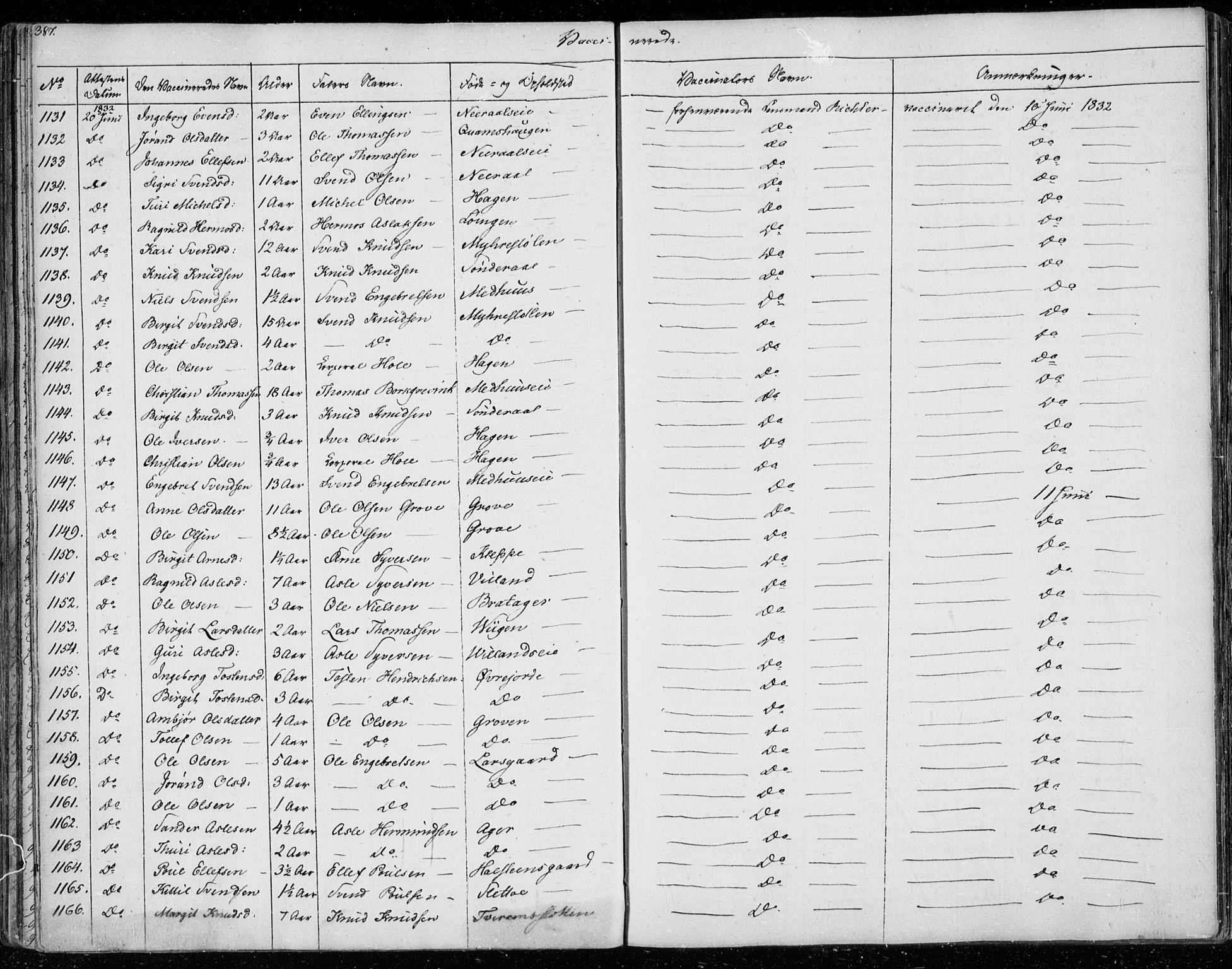 Ål kirkebøker, SAKO/A-249/F/Fa/L0005: Parish register (official) no. I 5, 1825-1848, p. 387