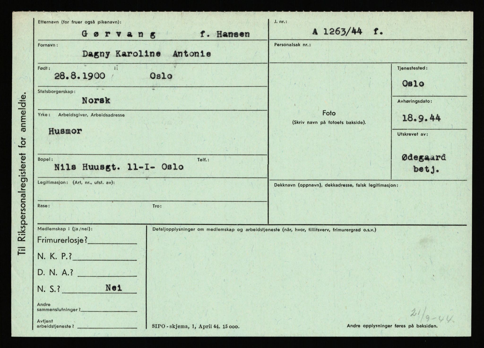 Statspolitiet - Hovedkontoret / Osloavdelingen, AV/RA-S-1329/C/Ca/L0005: Furali - Hamula, 1943-1945, p. 3412