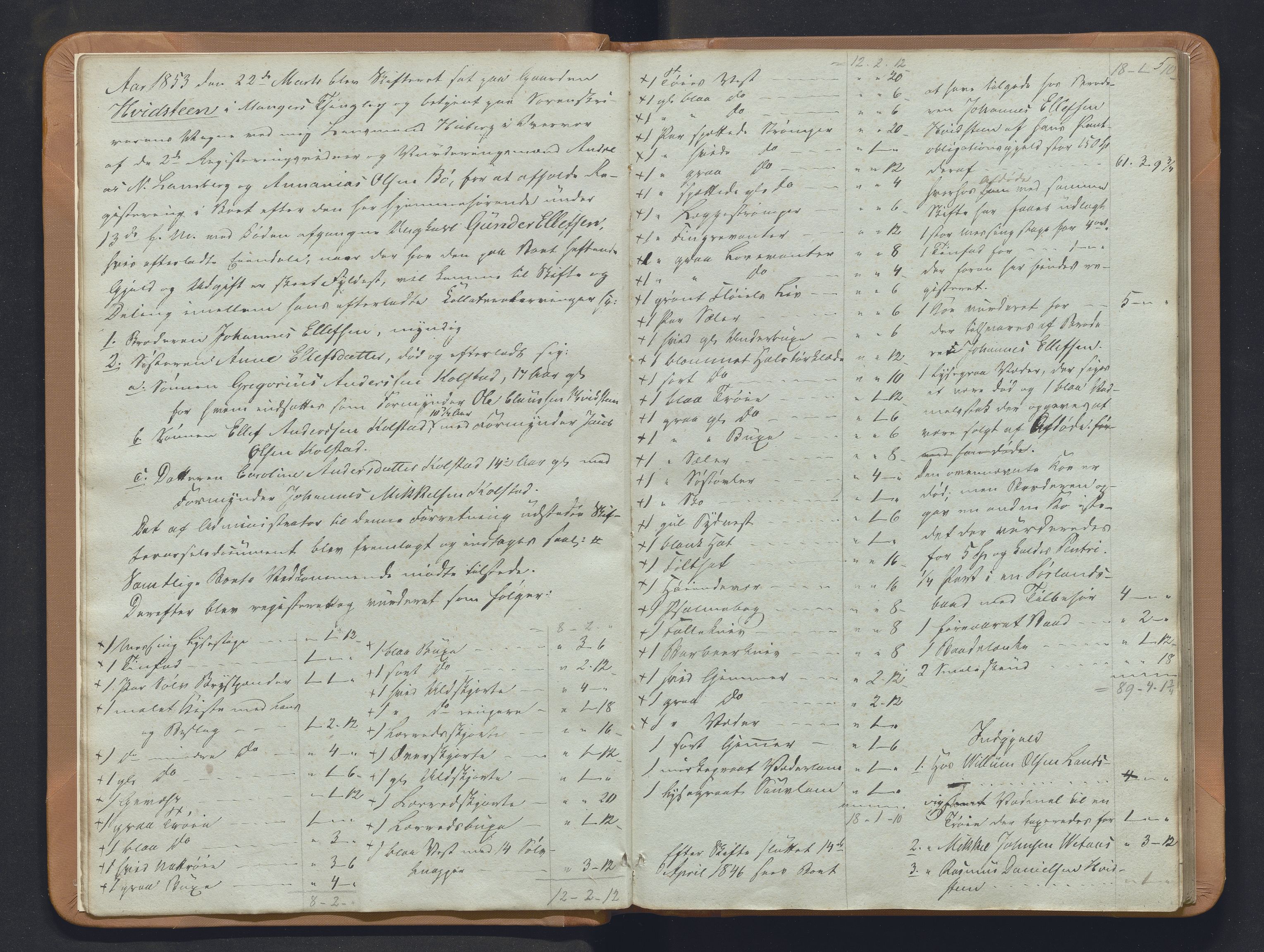 Nordhordland sorenskrivar, SAB/A-2901/1/H/Hb/L0018: Registreringsprotokollar, 1853-1856, p. 5