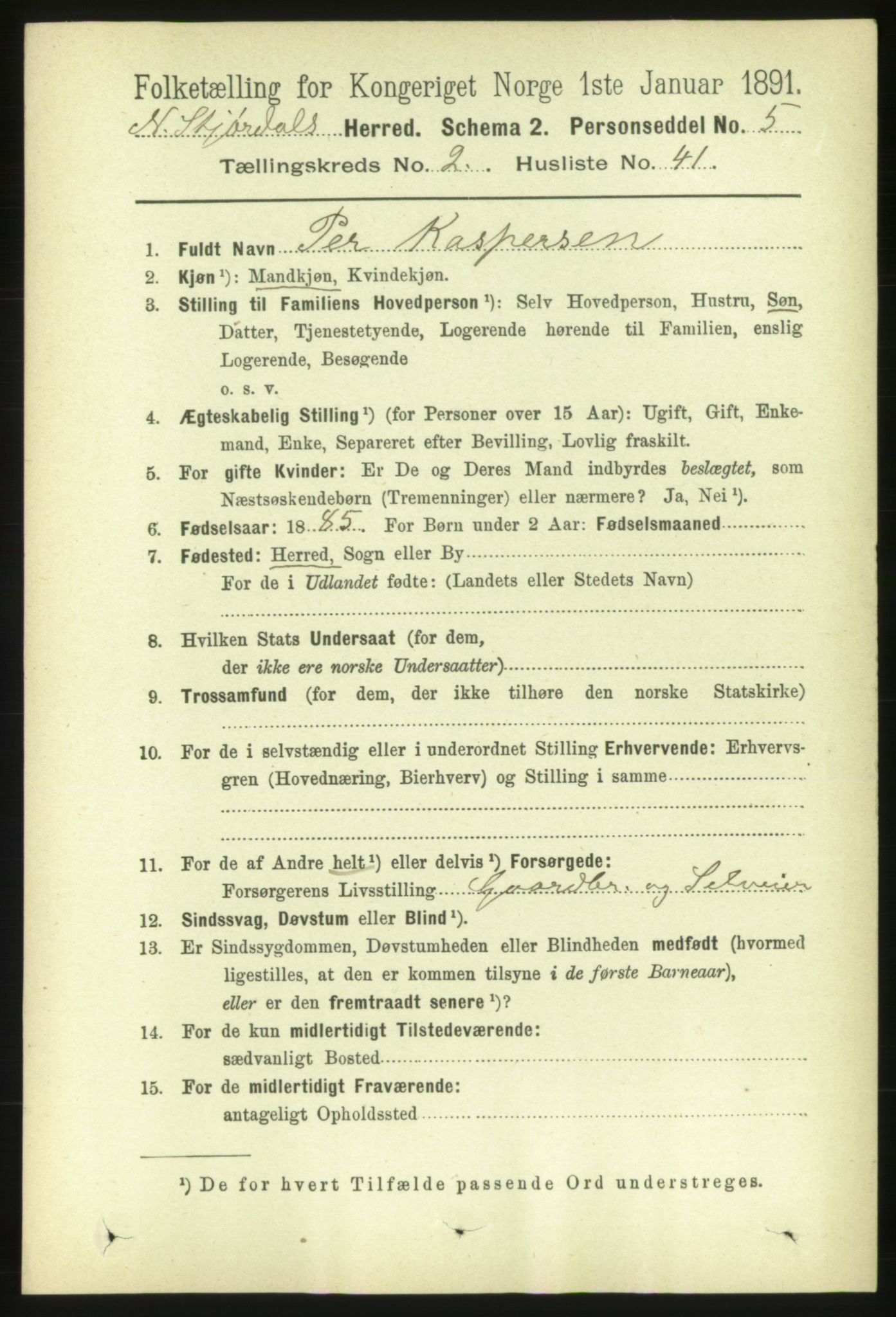 RA, 1891 census for 1714 Nedre Stjørdal, 1891, p. 713