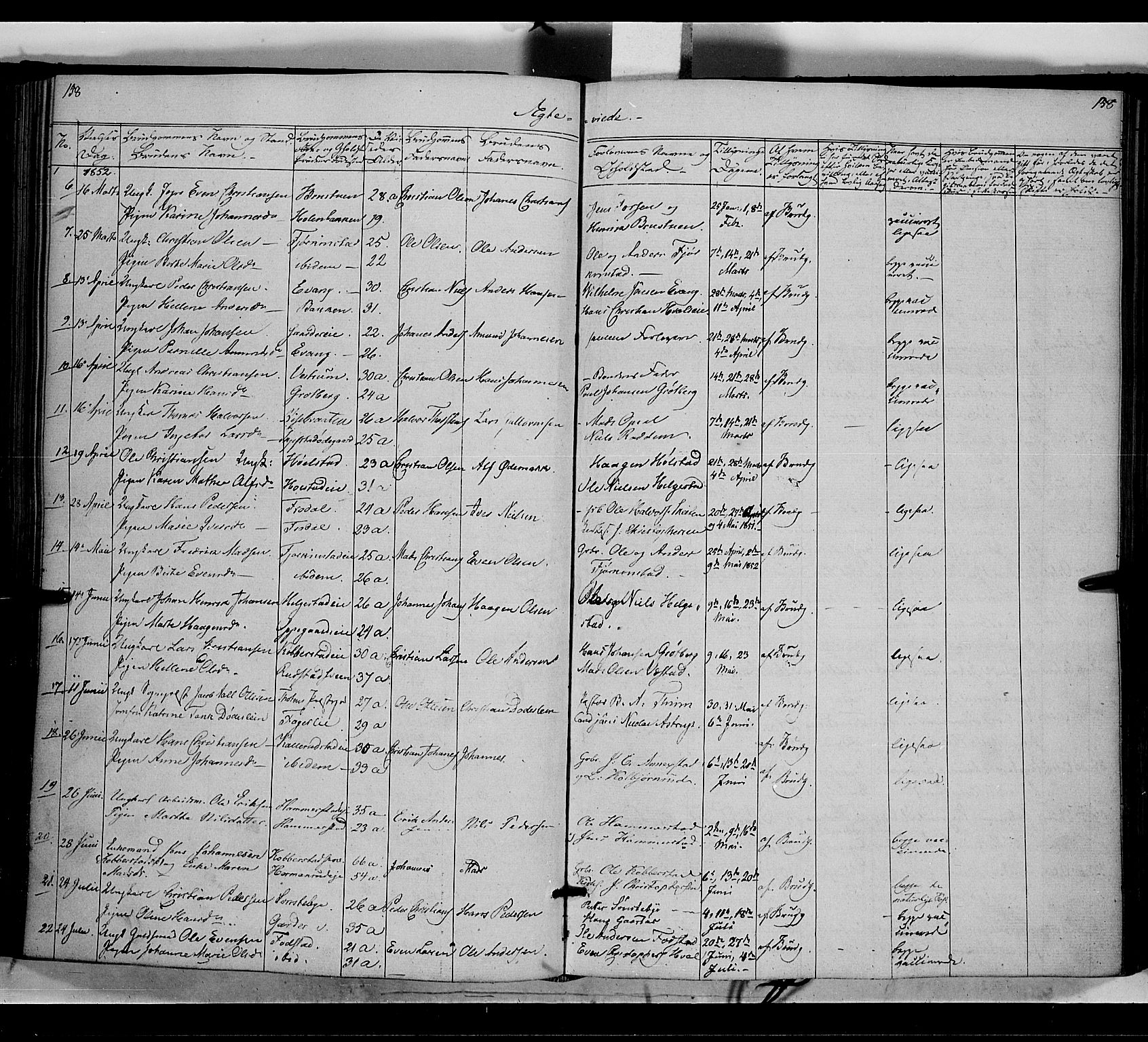 Østre Toten prestekontor, SAH/PREST-104/H/Ha/Haa/L0003: Parish register (official) no. 3, 1848-1856, p. 158