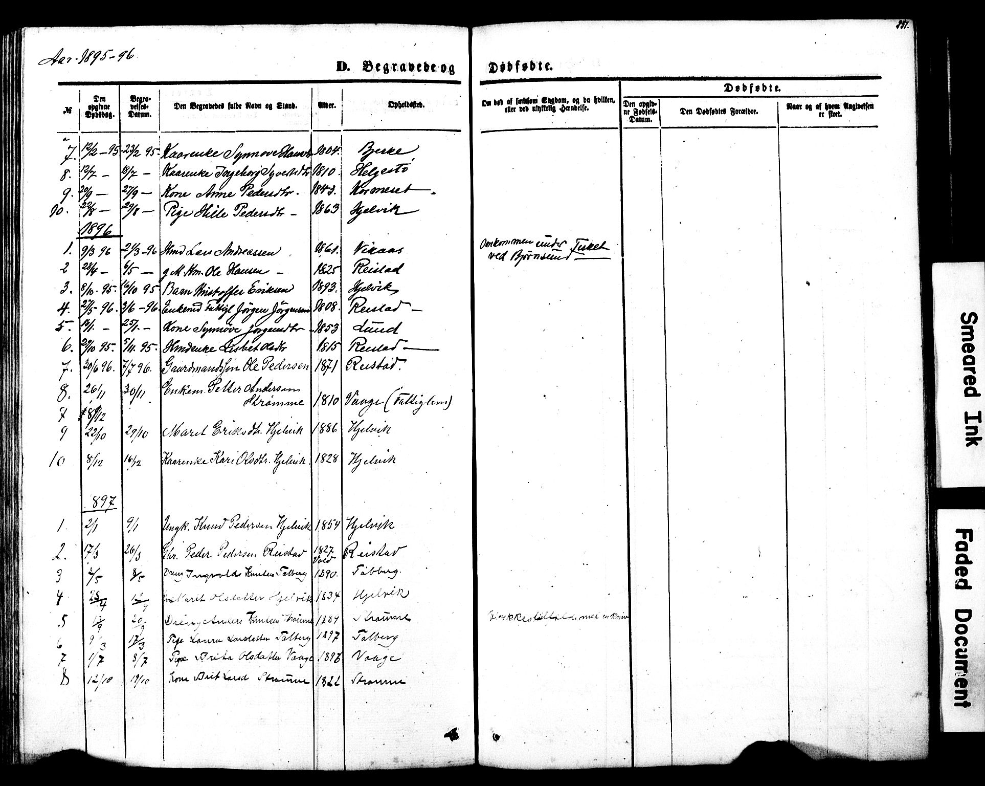 Ministerialprotokoller, klokkerbøker og fødselsregistre - Møre og Romsdal, SAT/A-1454/550/L0618: Parish register (copy) no. 550C01, 1870-1927, p. 251