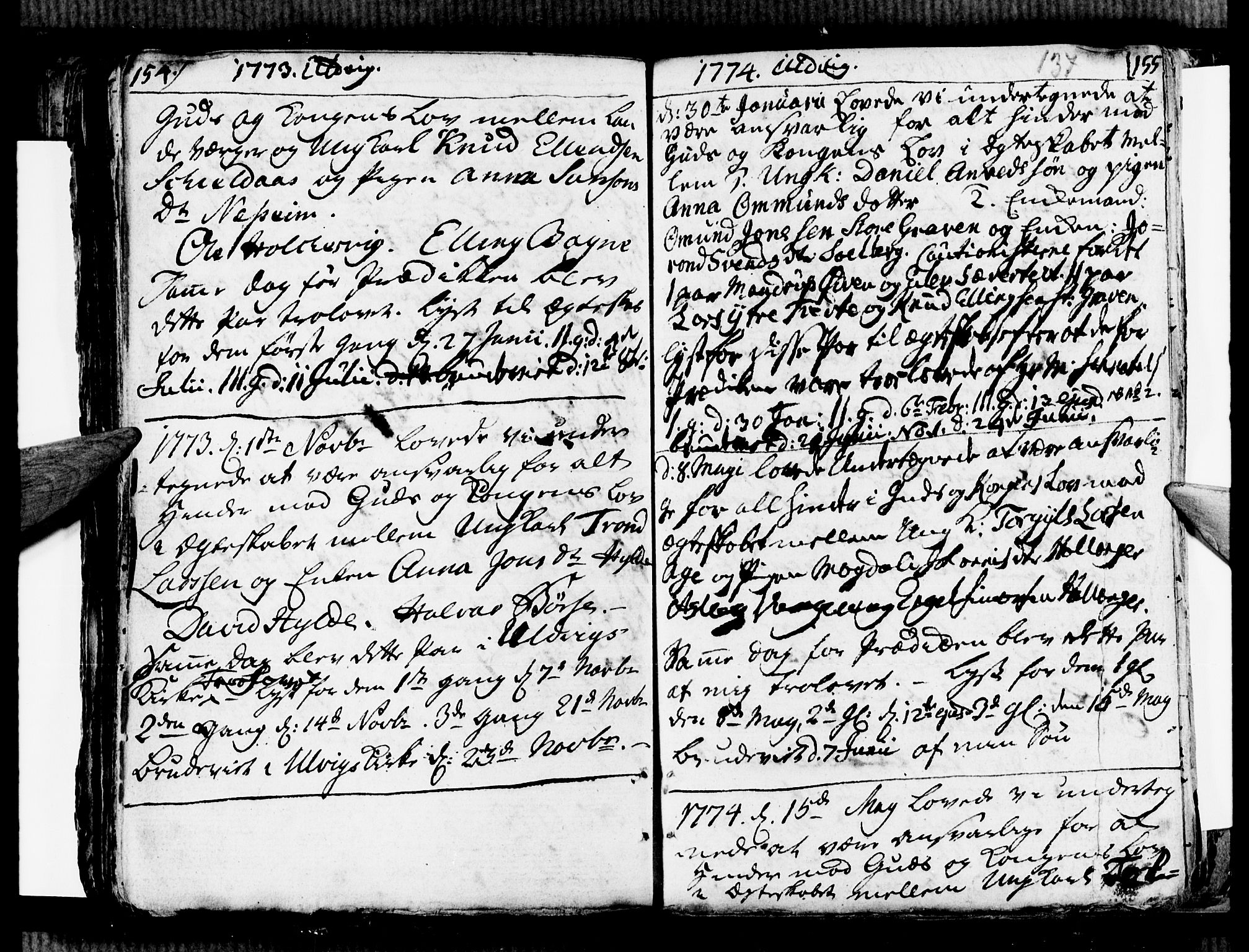 Ulvik sokneprestembete, SAB/A-78801/H/Haa: Parish register (official) no. A 9, 1743-1792, p. 137