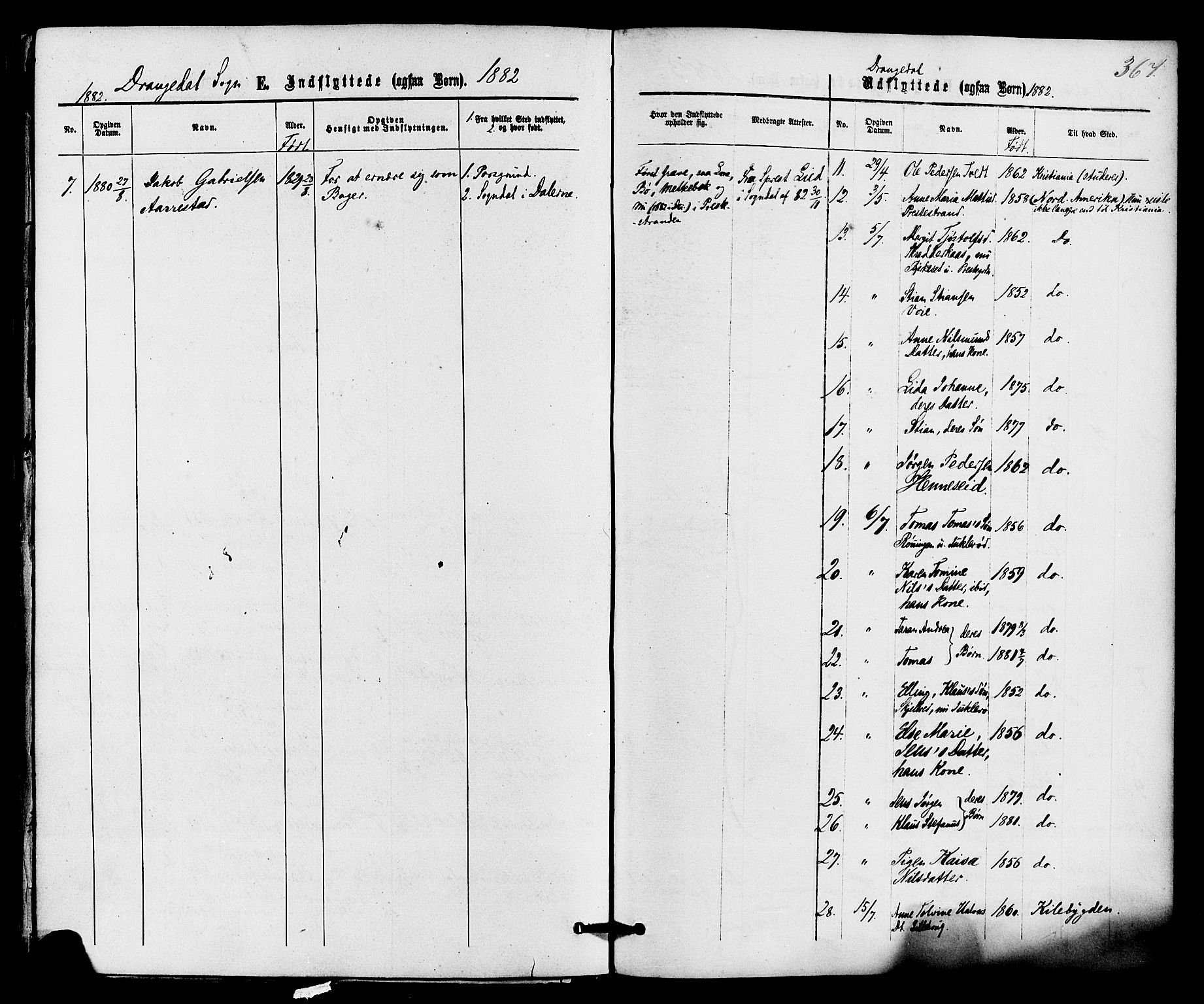Drangedal kirkebøker, SAKO/A-258/F/Fa/L0009: Parish register (official) no. 9 /1, 1872-1884, p. 367