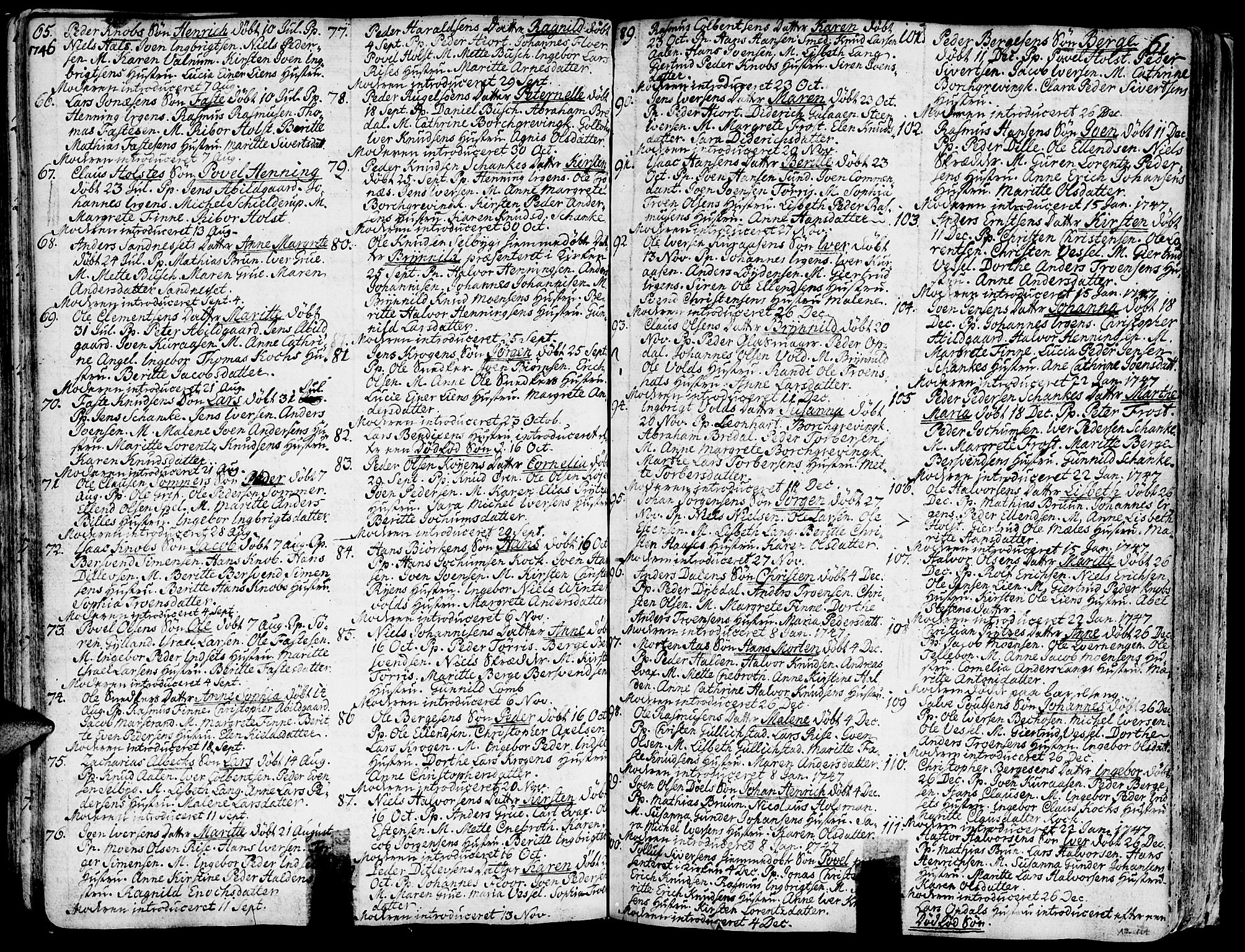 Ministerialprotokoller, klokkerbøker og fødselsregistre - Sør-Trøndelag, SAT/A-1456/681/L0925: Parish register (official) no. 681A03, 1727-1766, p. 61