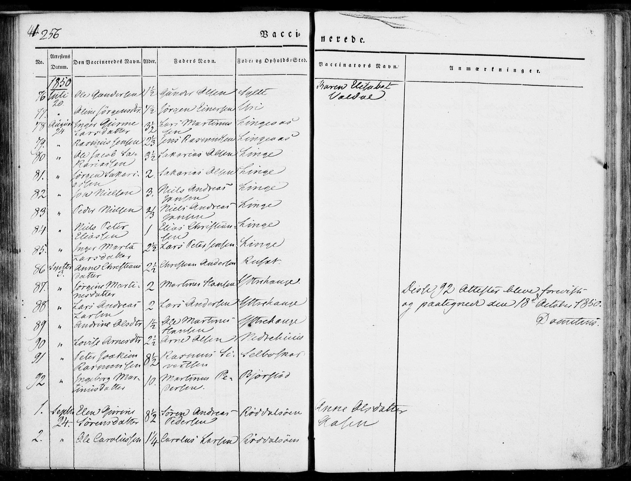 Ministerialprotokoller, klokkerbøker og fødselsregistre - Møre og Romsdal, AV/SAT-A-1454/519/L0248: Parish register (official) no. 519A07, 1829-1860, p. 256