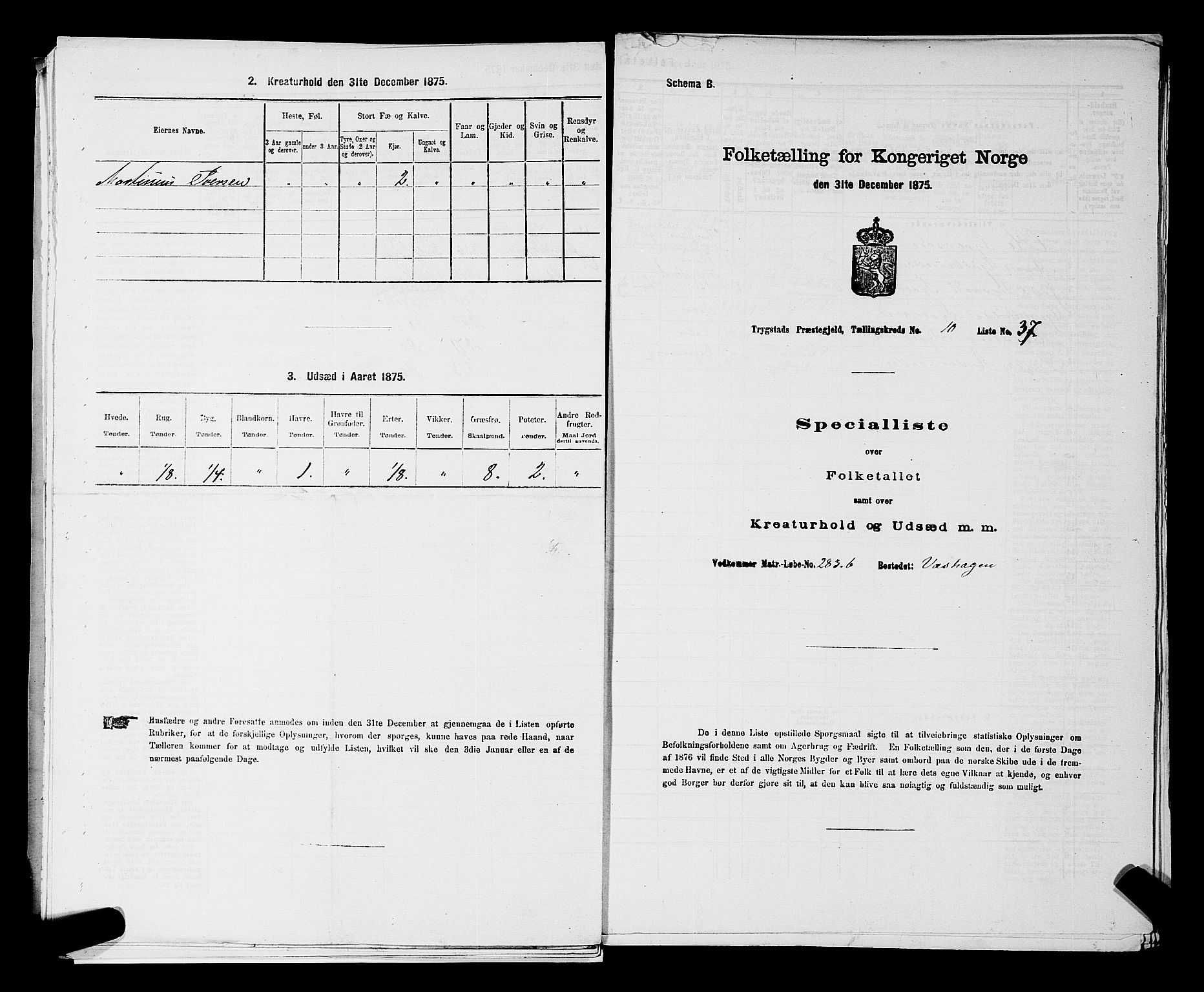 RA, 1875 census for 0122P Trøgstad, 1875, p. 1165