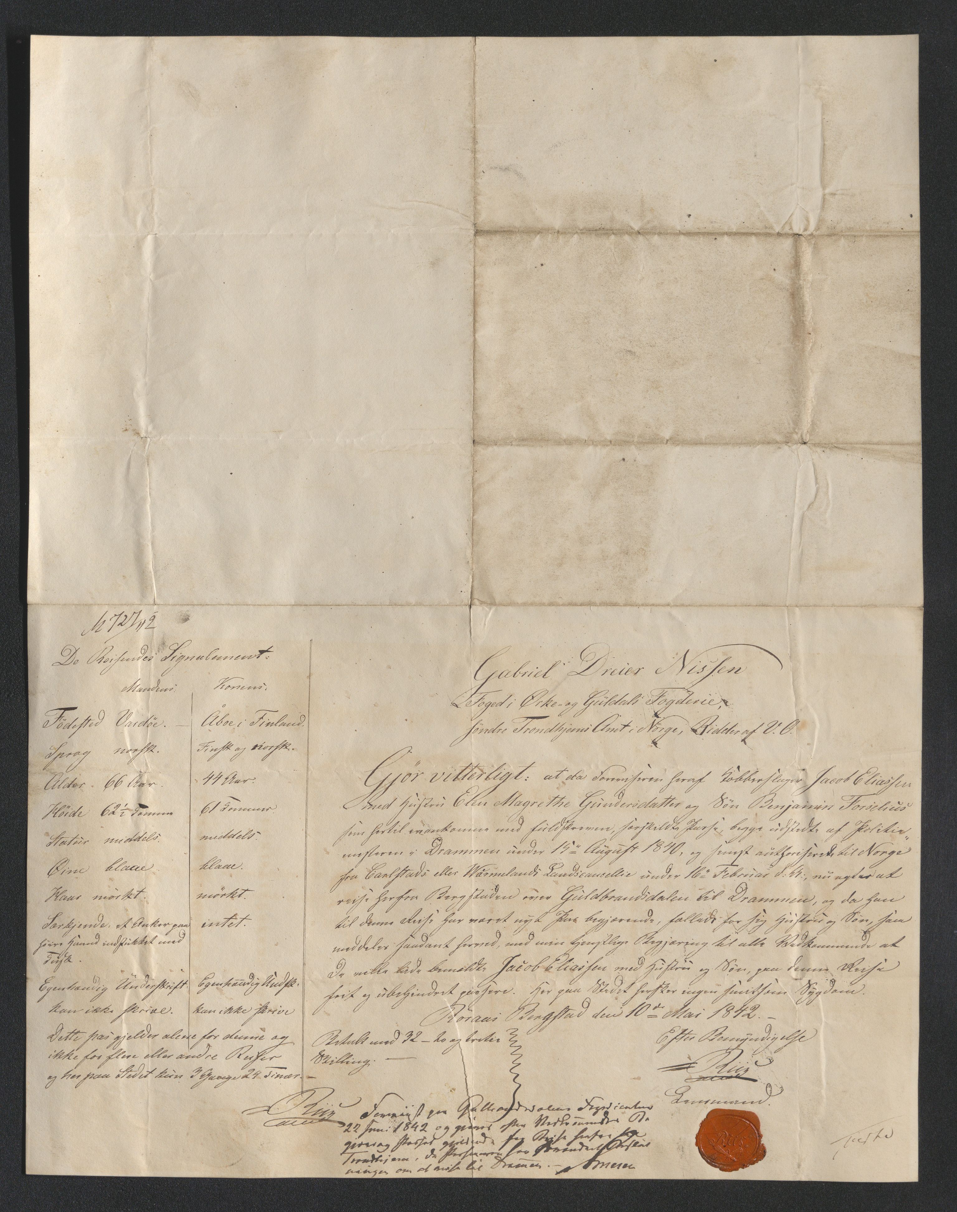 Drammen politikammer, AV/SAKO-A-623/I/Ia/Iab/L0007: Innleverte pass, 1843-1844, p. 26