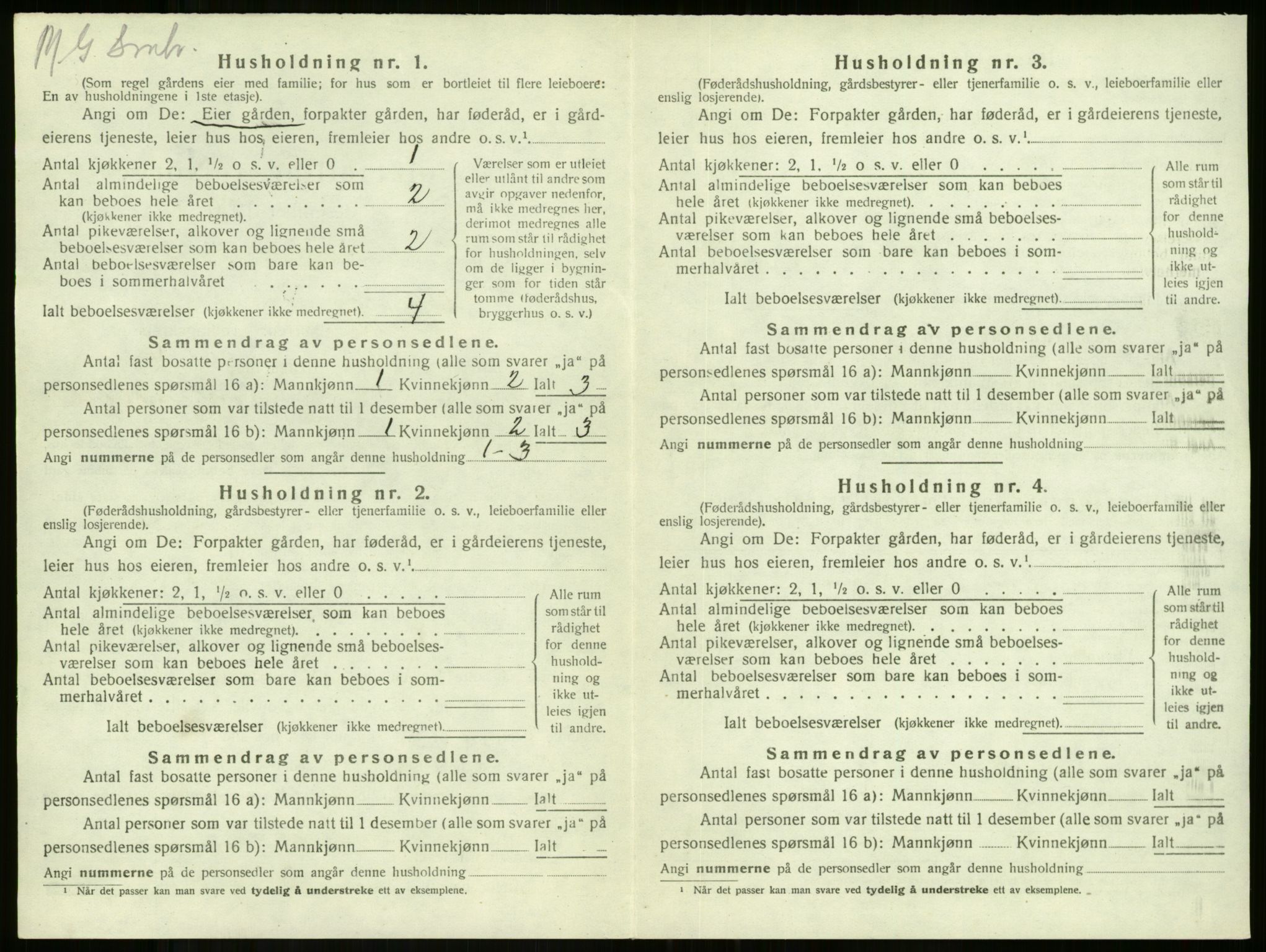 SAKO, 1920 census for Stokke, 1920, p. 809