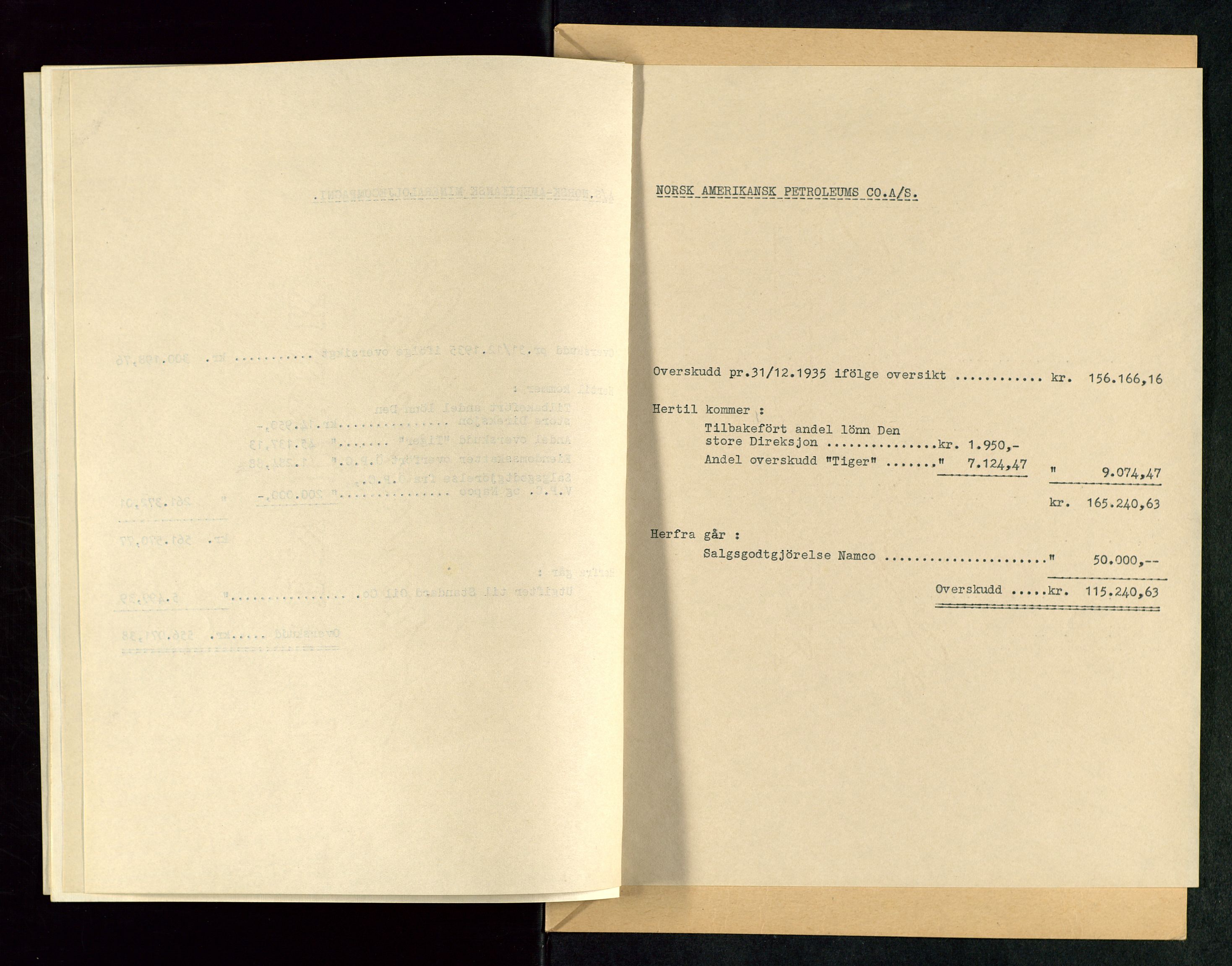 PA 1534 - Østlandske Petroleumscompagni A/S, AV/SAST-A-101954/A/Aa/L0002/0004: Generalforsamlinger. / Generalforsamling, 1936, p. 20