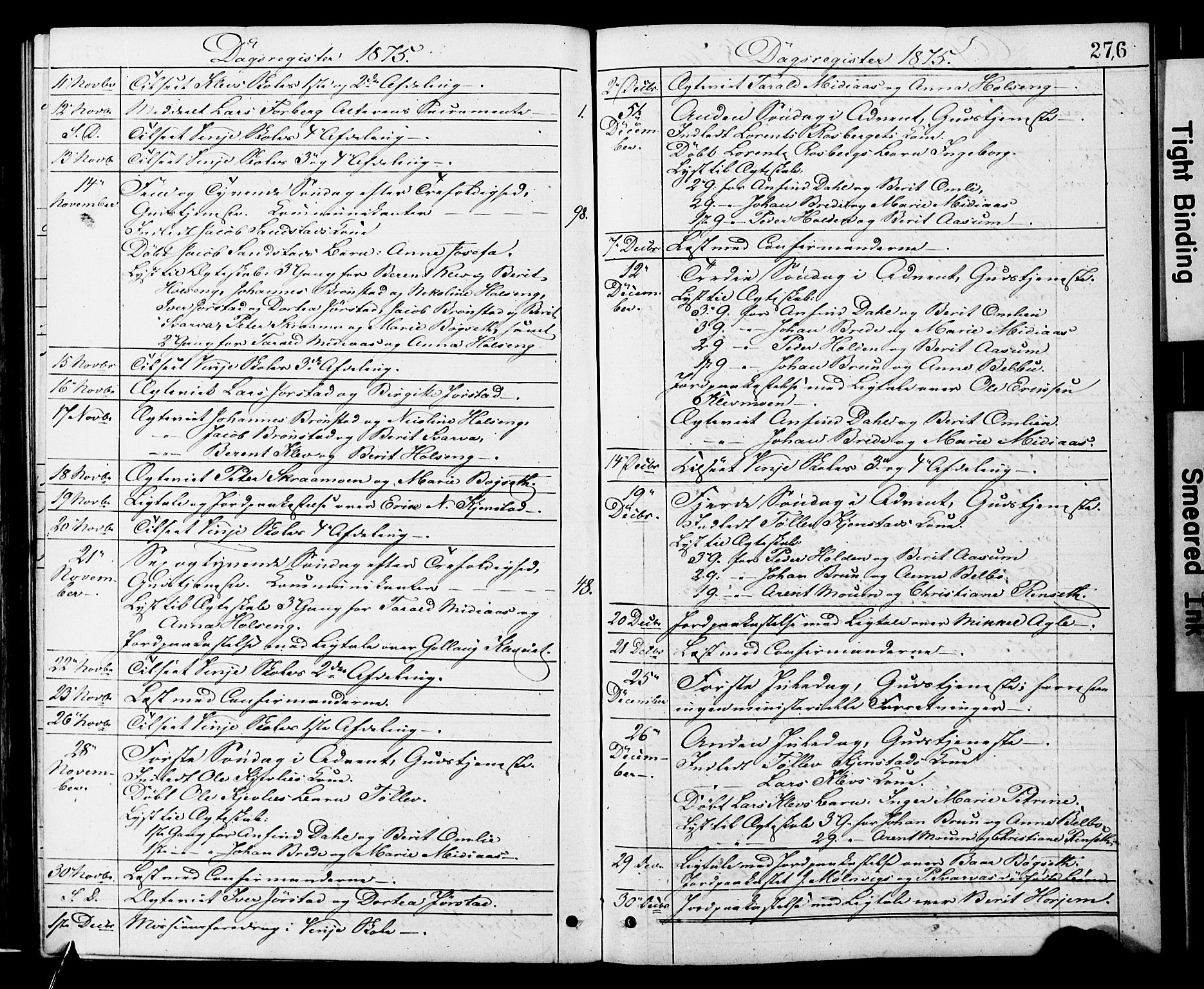 Ministerialprotokoller, klokkerbøker og fødselsregistre - Nord-Trøndelag, AV/SAT-A-1458/749/L0473: Parish register (official) no. 749A07, 1873-1887, p. 276