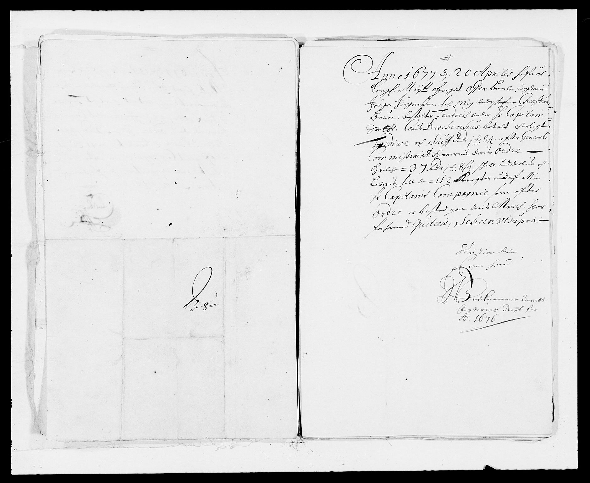 Rentekammeret inntil 1814, Reviderte regnskaper, Fogderegnskap, AV/RA-EA-4092/R34/L2043: Fogderegnskap Bamble, 1676-1677, p. 206